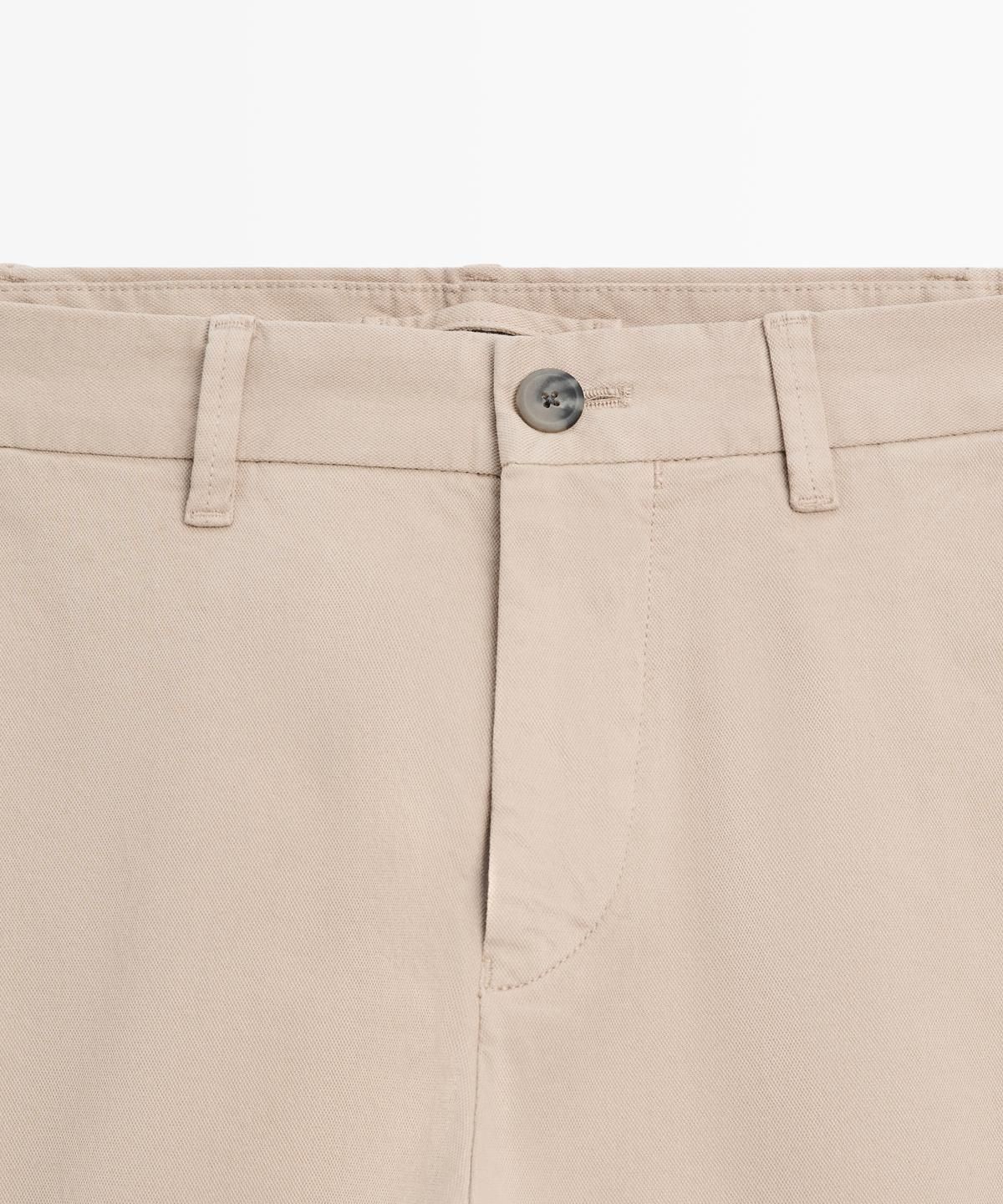 마시모두띠(MASSIMO DUTTI) 코튼 블렌드 슬림핏 팬츠