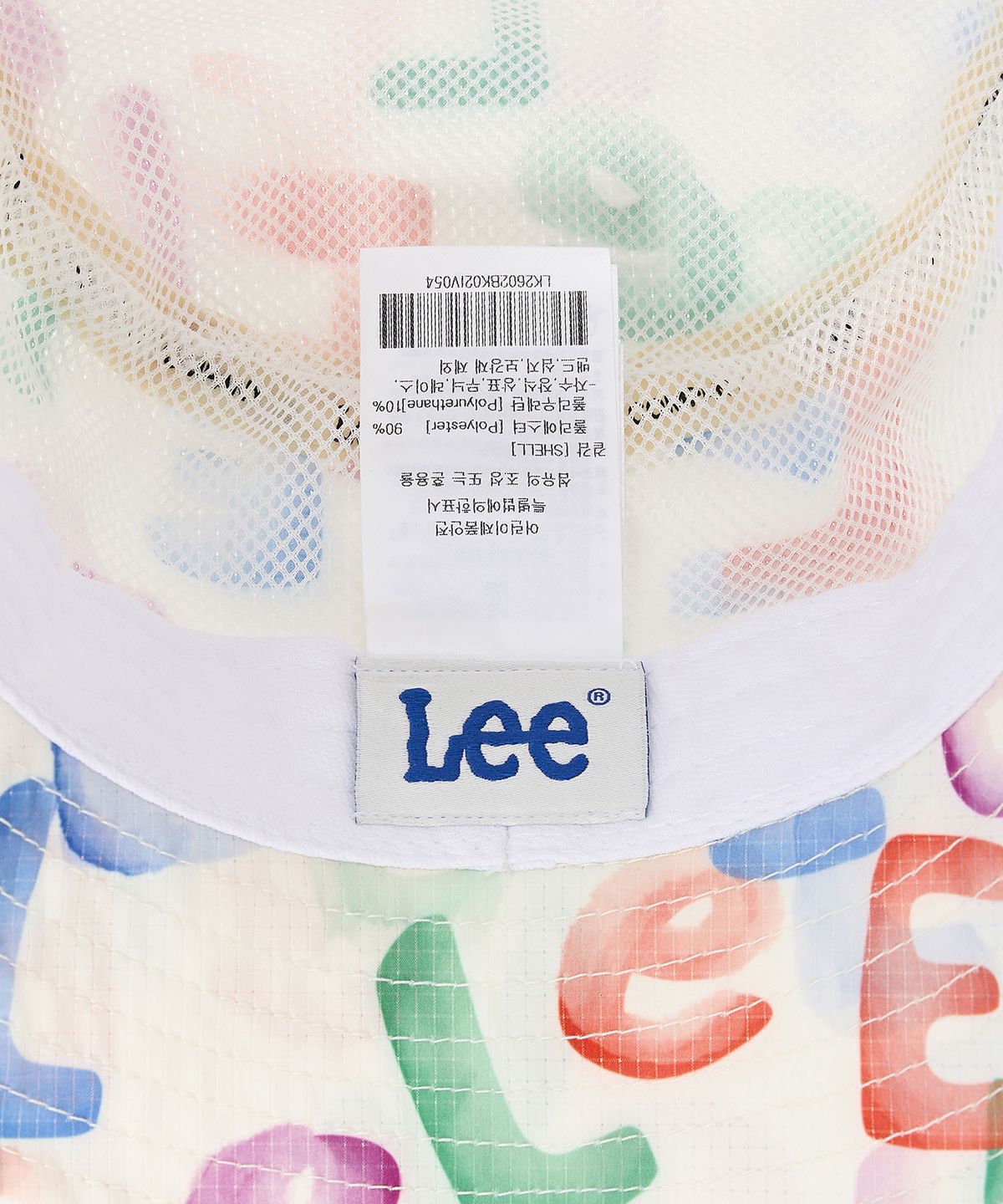 리 키즈(LEE KIDS) 로고 전판 프린트 버킷햇 아이보리 LK2602BK02IV