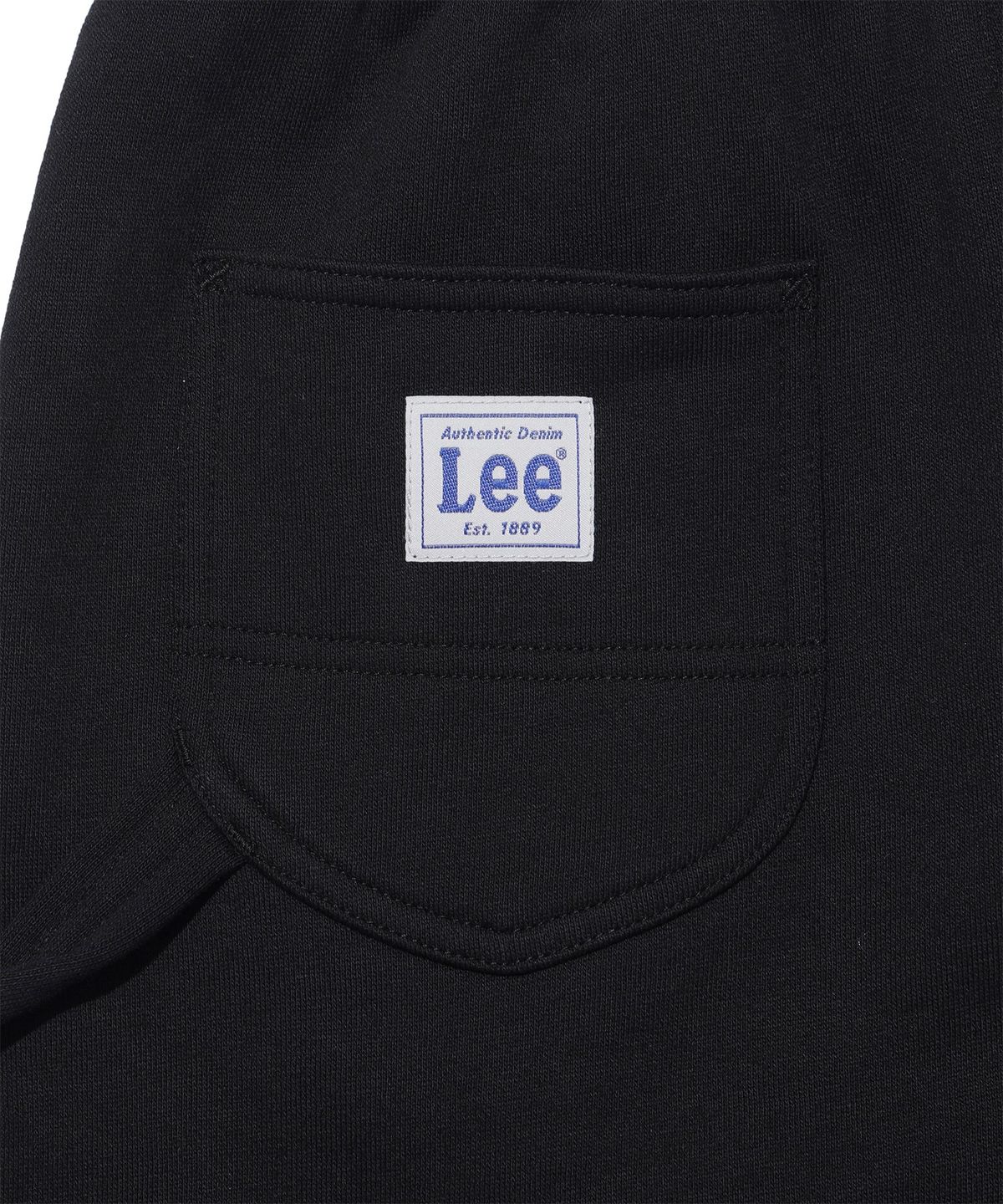 리 키즈(LEE KIDS) 에센셜 버뮤다 4부 저지 팬츠 블랙 LK2602JP01BK