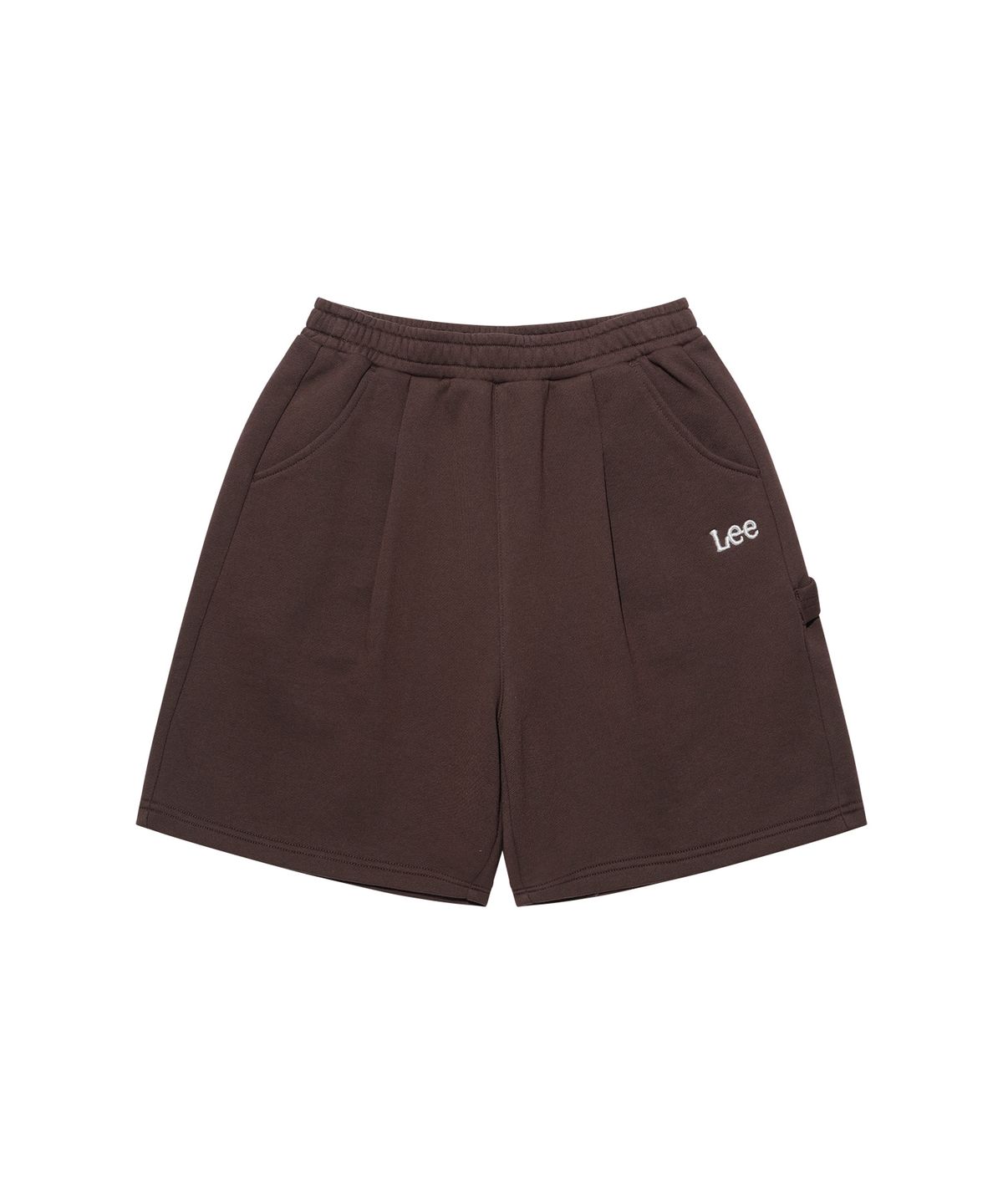 리 키즈(LEE KIDS) 에센셜 버뮤다 4부 저지 팬츠 브라운 LK2602JP01BR