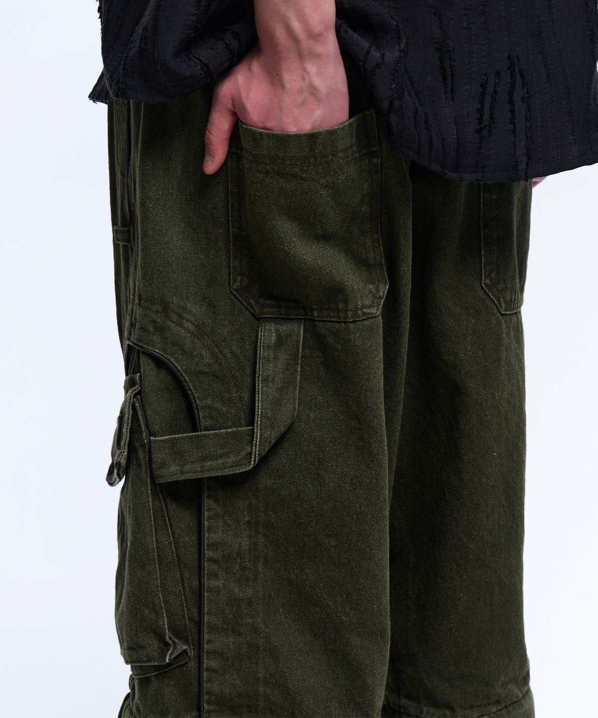알에스에스씨(RSSC) CONVERTIBLE CARPENTER PANTS - KHAKI