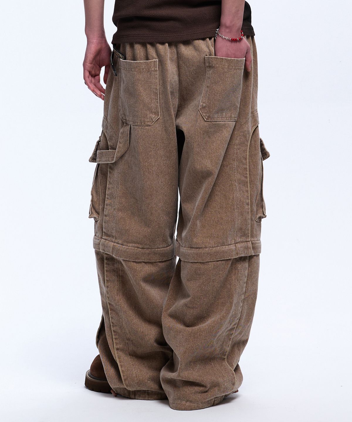 알에스에스씨(RSSC) CONVERTIBLE CARPENTER PANTS - BEIGE