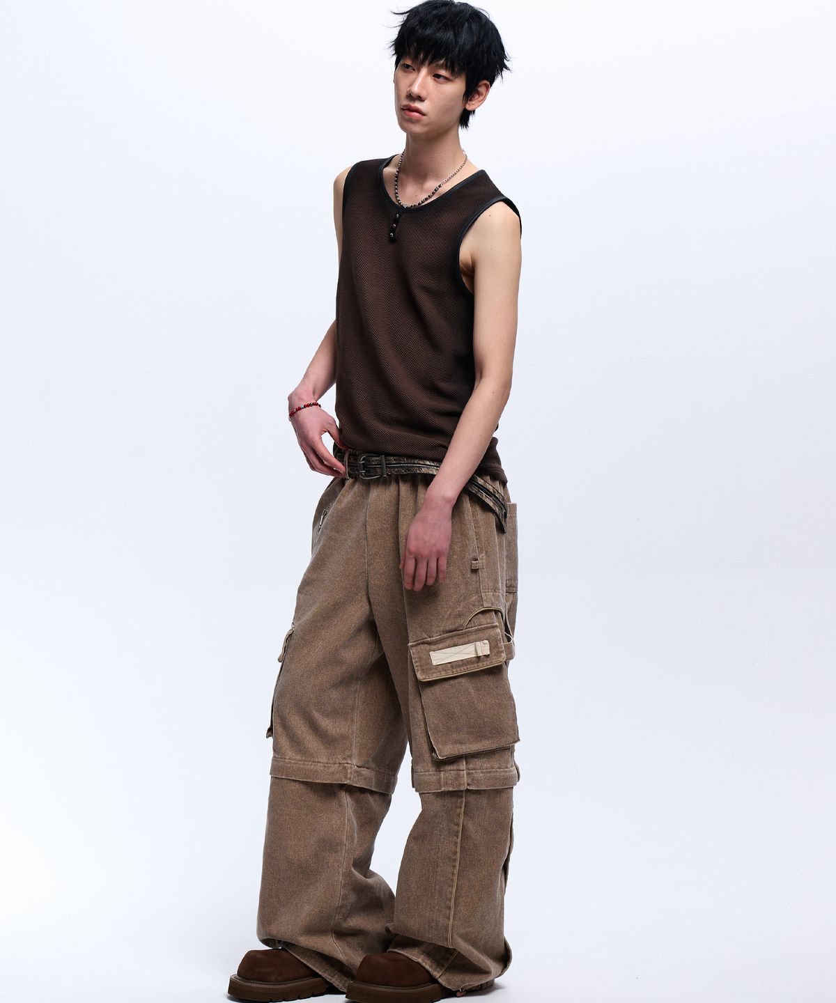 알에스에스씨(RSSC) CONVERTIBLE CARPENTER PANTS - BEIGE