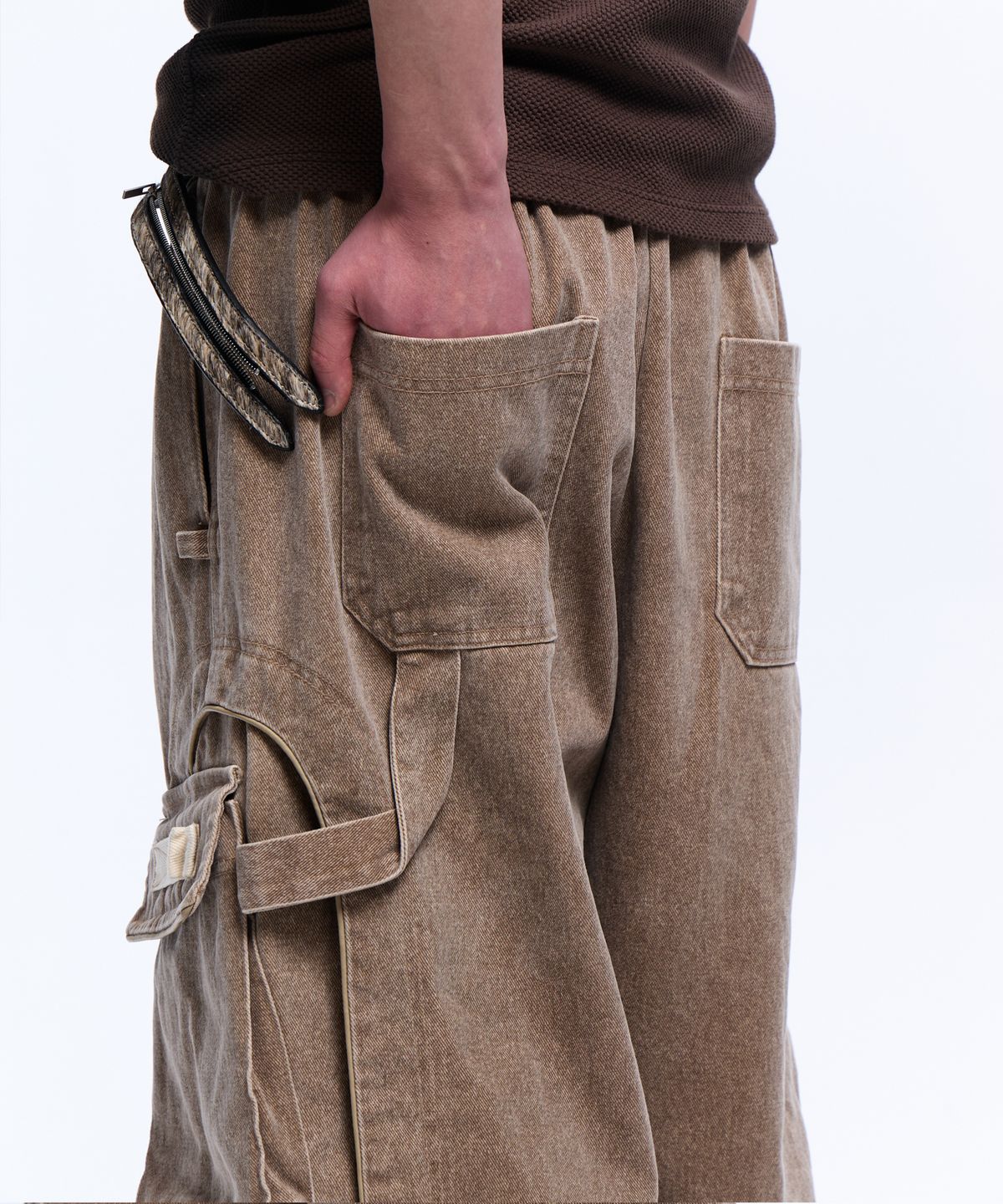 알에스에스씨(RSSC) CONVERTIBLE CARPENTER PANTS - BEIGE