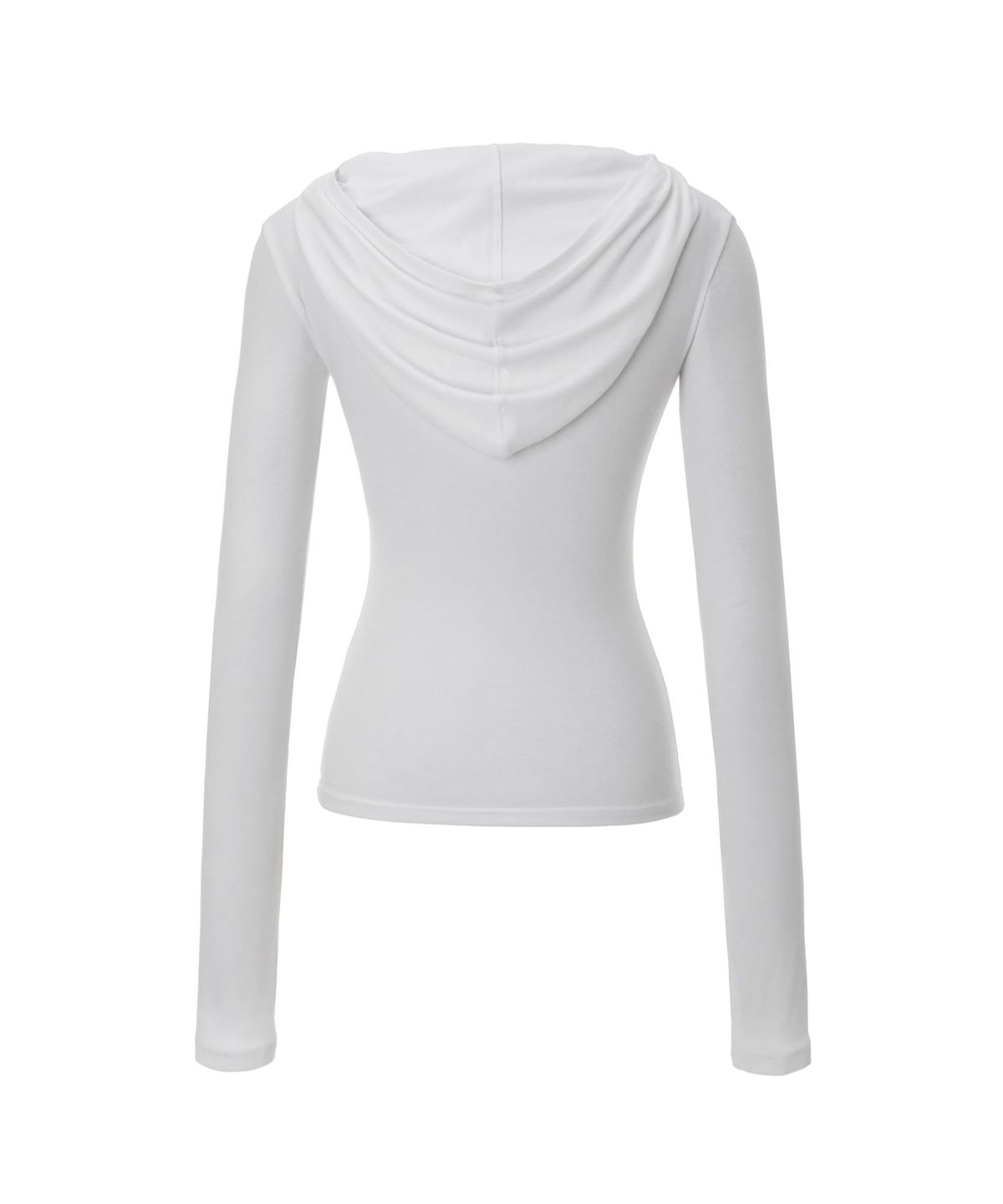카키포인트(KHAKIPOINT) High-neck Hooded Top (white)
