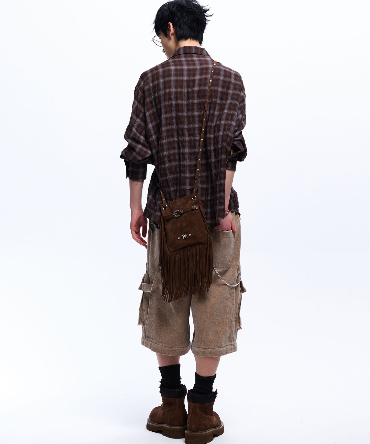 알에스에스씨(RSSC) WESTERN MINI CROSS BAG - BROWN