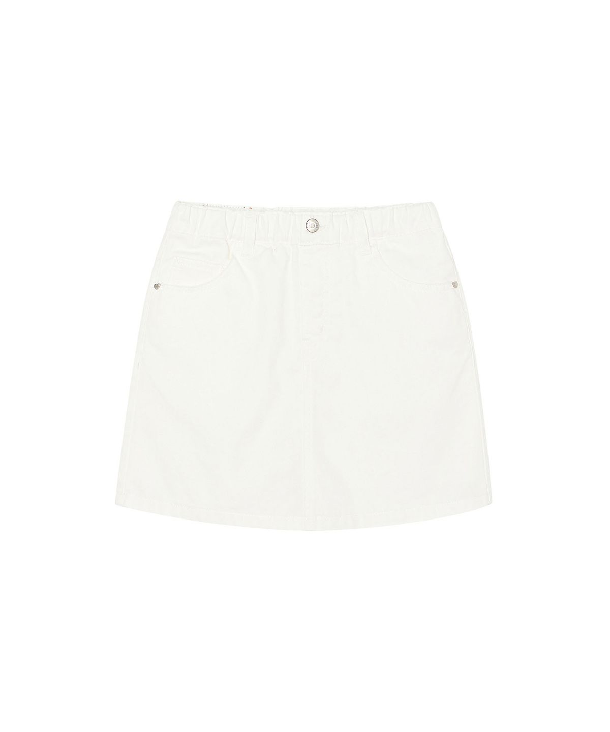 리 키즈(LEE KIDS) 컬러데님 스커트팬츠 화이트 LK2602IS73WH