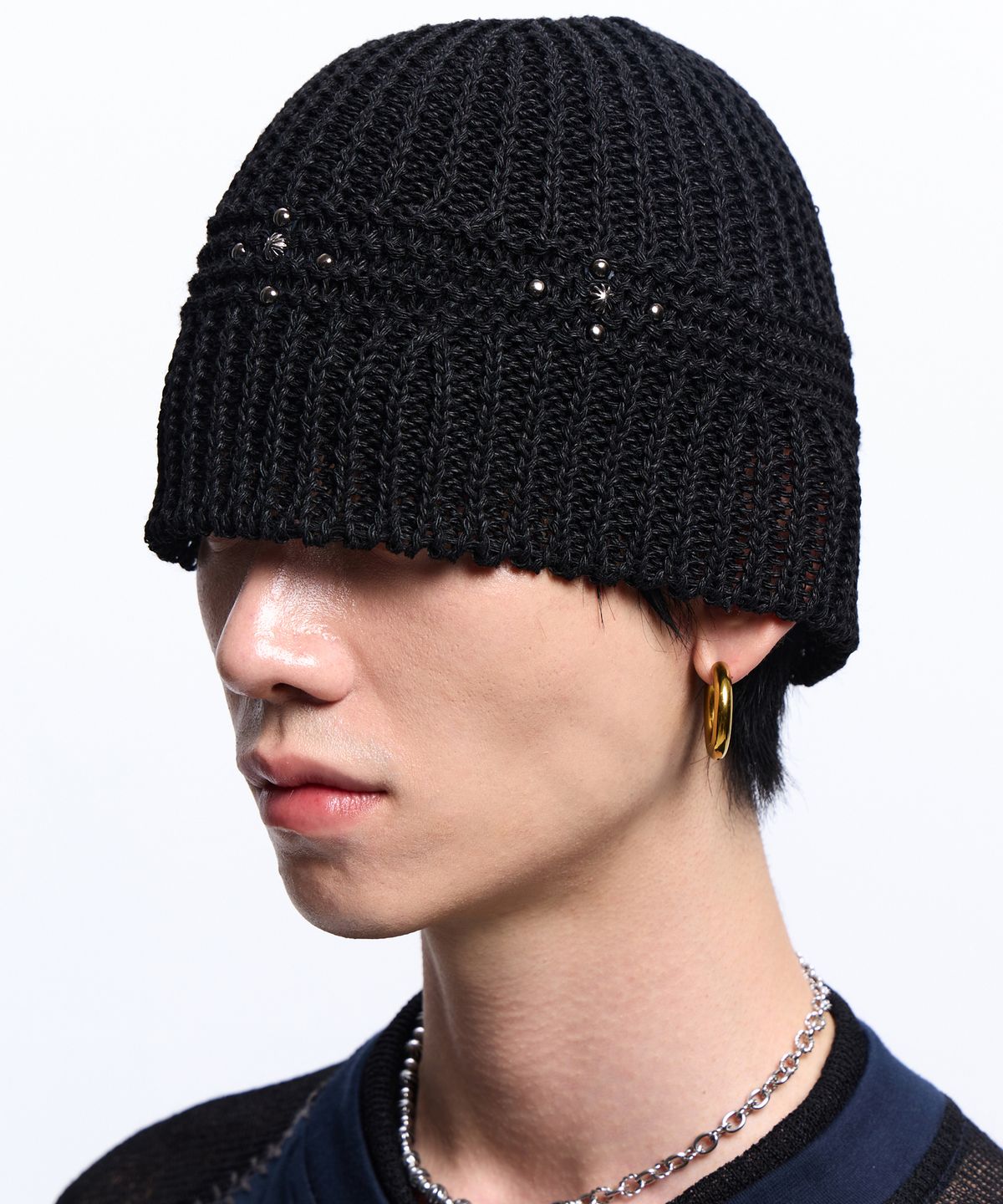 알에스에스씨(RSSC) MINI CROSS RIVET BEANIE - BLACK