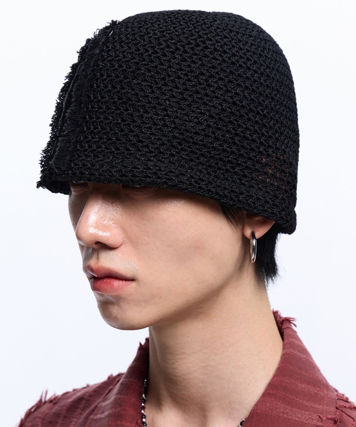 알에스에스씨(RSSC) DENIM PATCHED RIVET BEANIE - BLACK