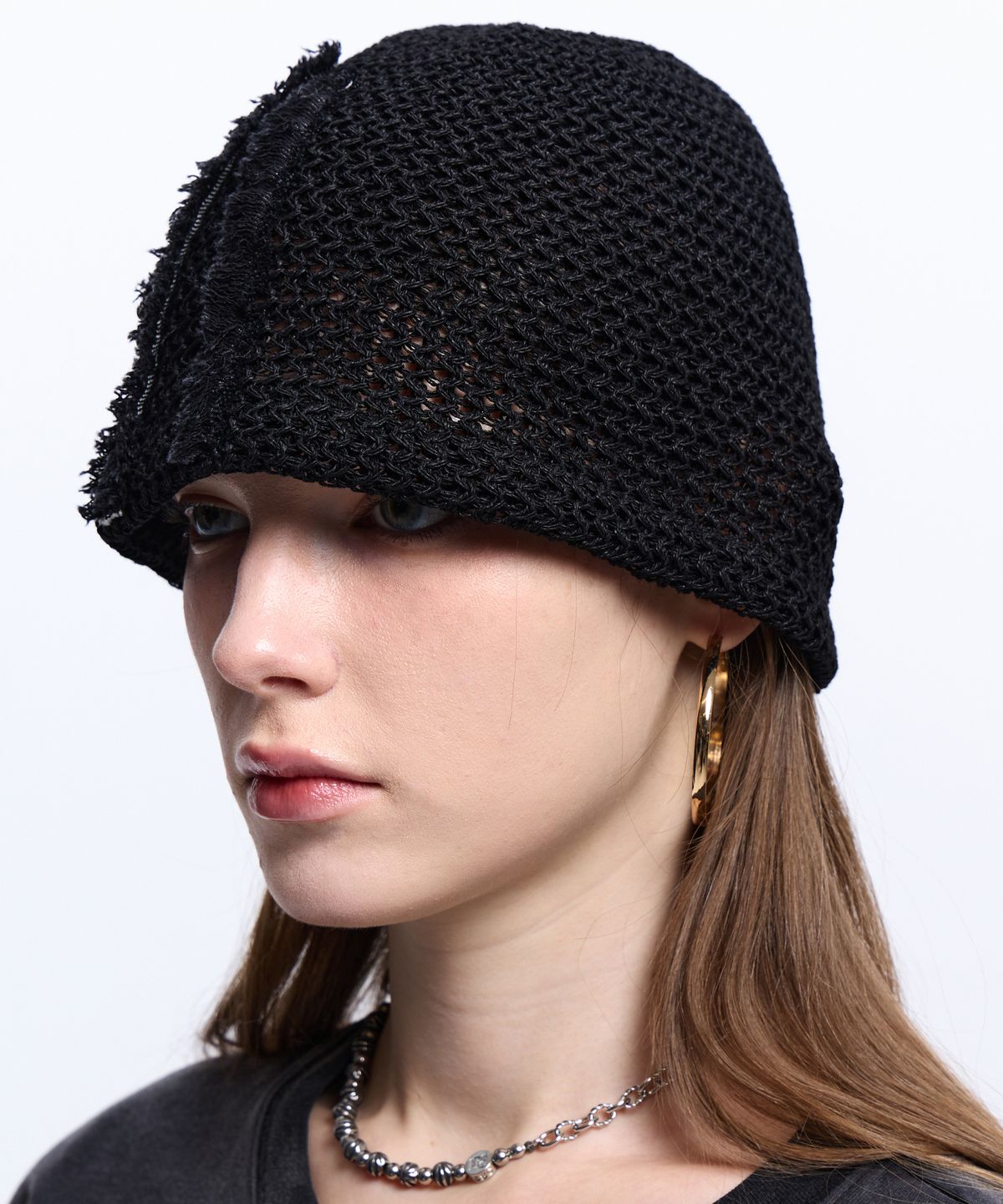 알에스에스씨(RSSC) DENIM PATCHED RIVET BEANIE - BLACK