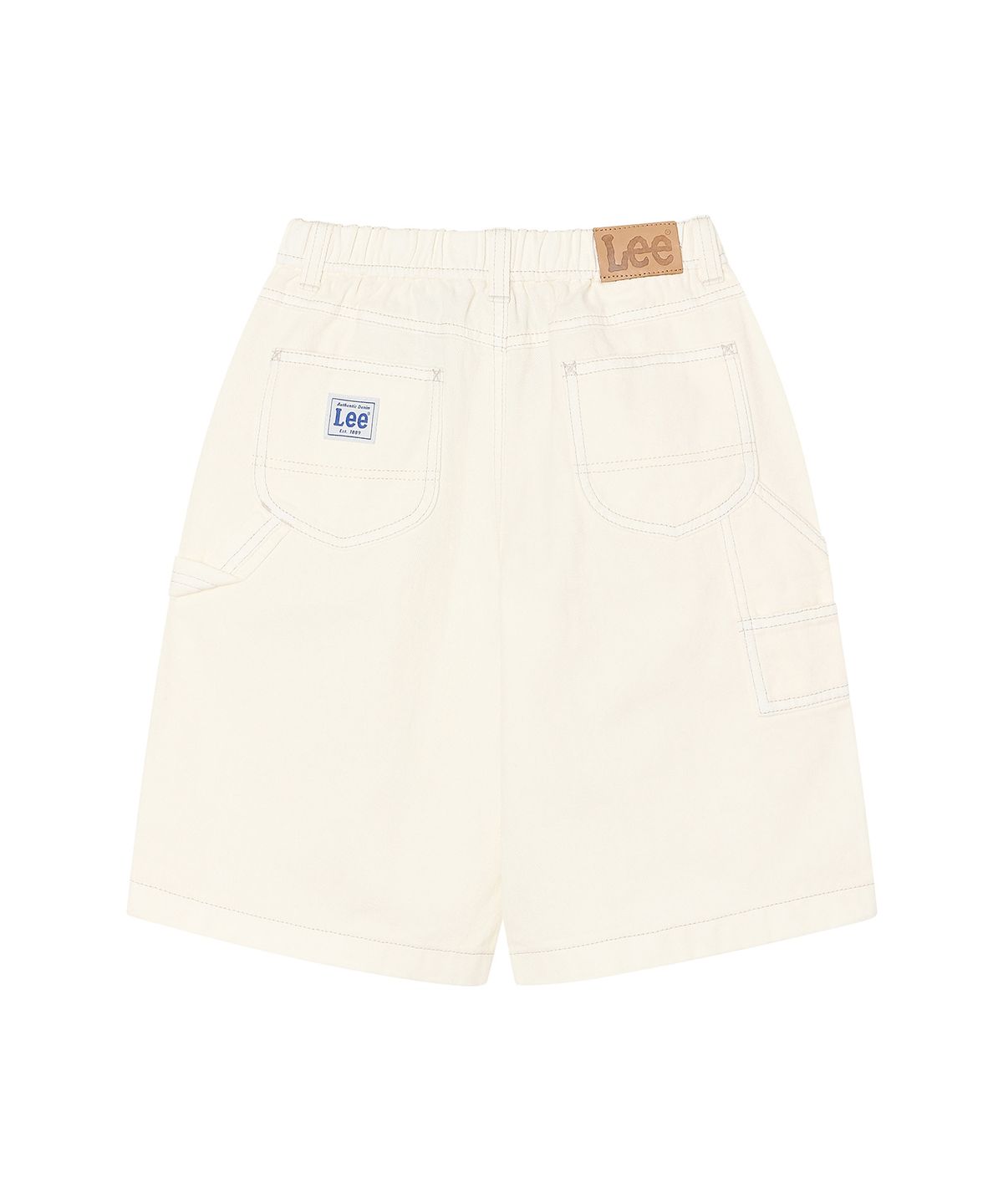 리 키즈(LEE KIDS) 카우보이 더블니 데님 5부 팬츠 아이보리 LK2602IS20IV