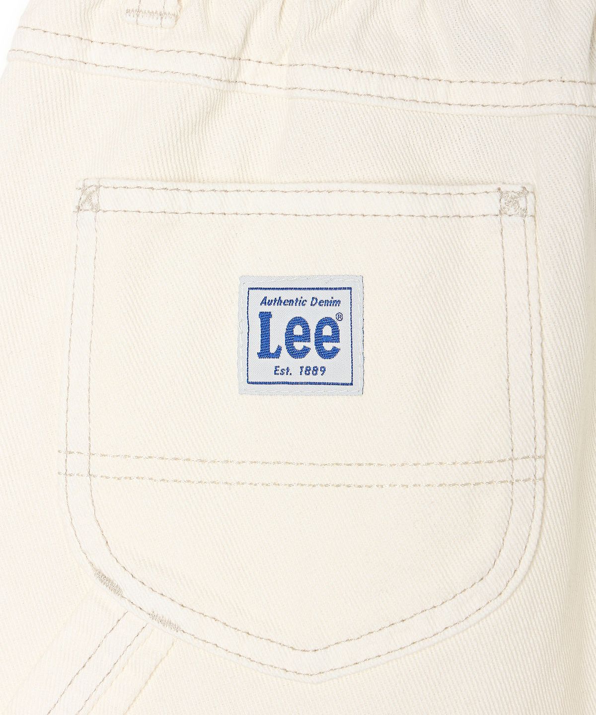 리 키즈(LEE KIDS) 카우보이 더블니 데님 5부 팬츠 아이보리 LK2602IS20IV
