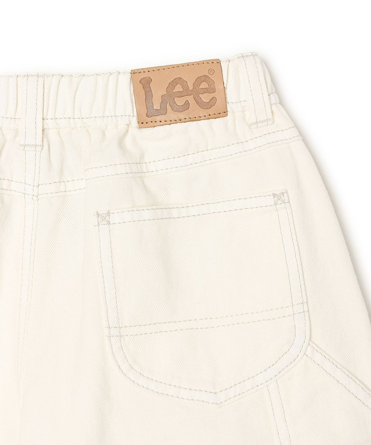 리 키즈(LEE KIDS) 카우보이 더블니 데님 5부 팬츠 아이보리 LK2602IS20IV