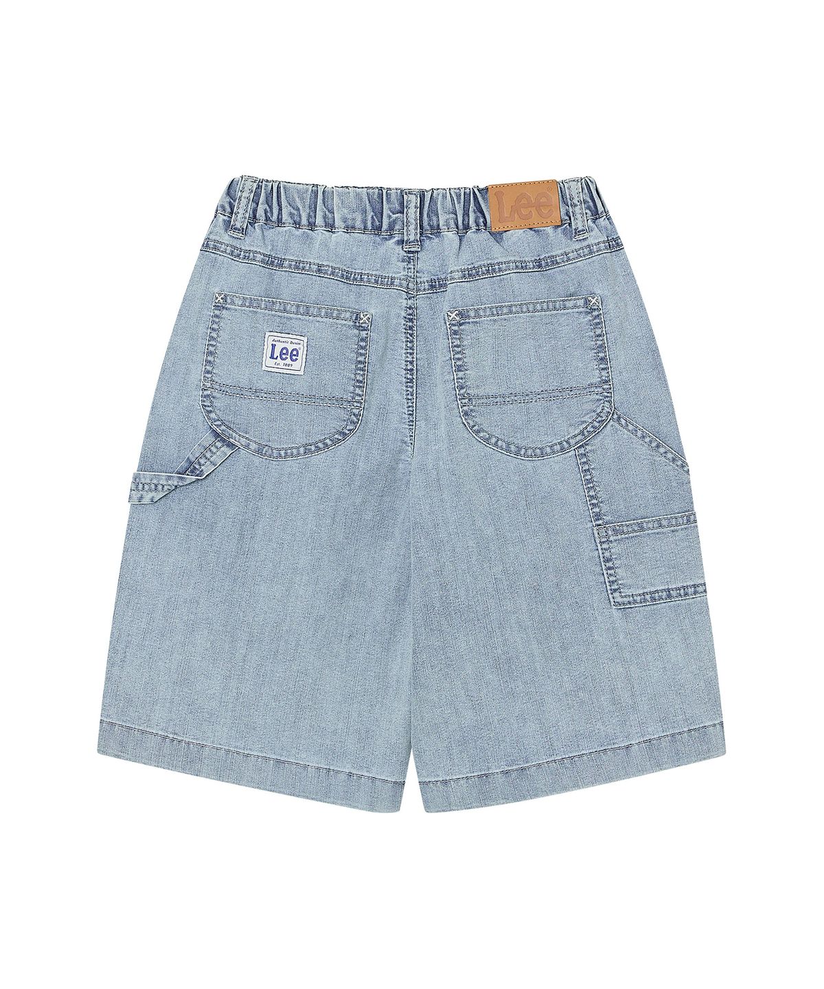 리 키즈(LEE KIDS) 카우보이 더블니 데님 5부 팬츠 인디고라이트 LK2602IS20IL
