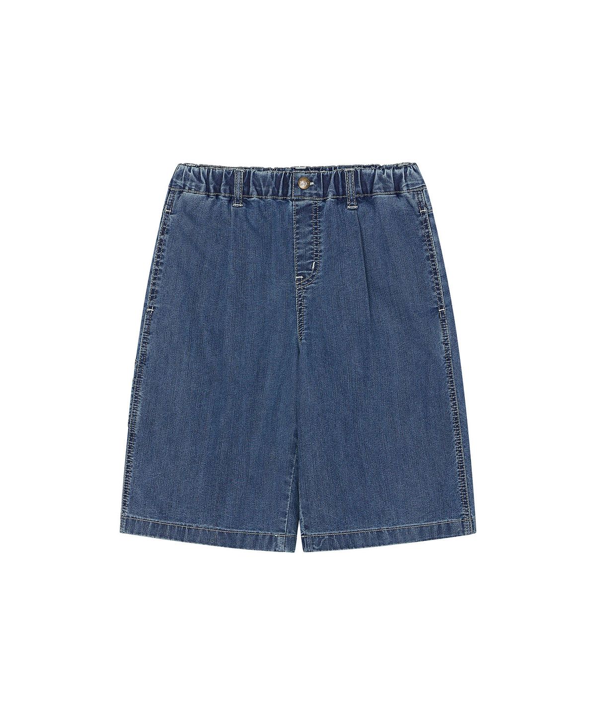 리 키즈(LEE KIDS) 와이드핏 데님 5부 팬츠 인디고 LK2602IS03IN