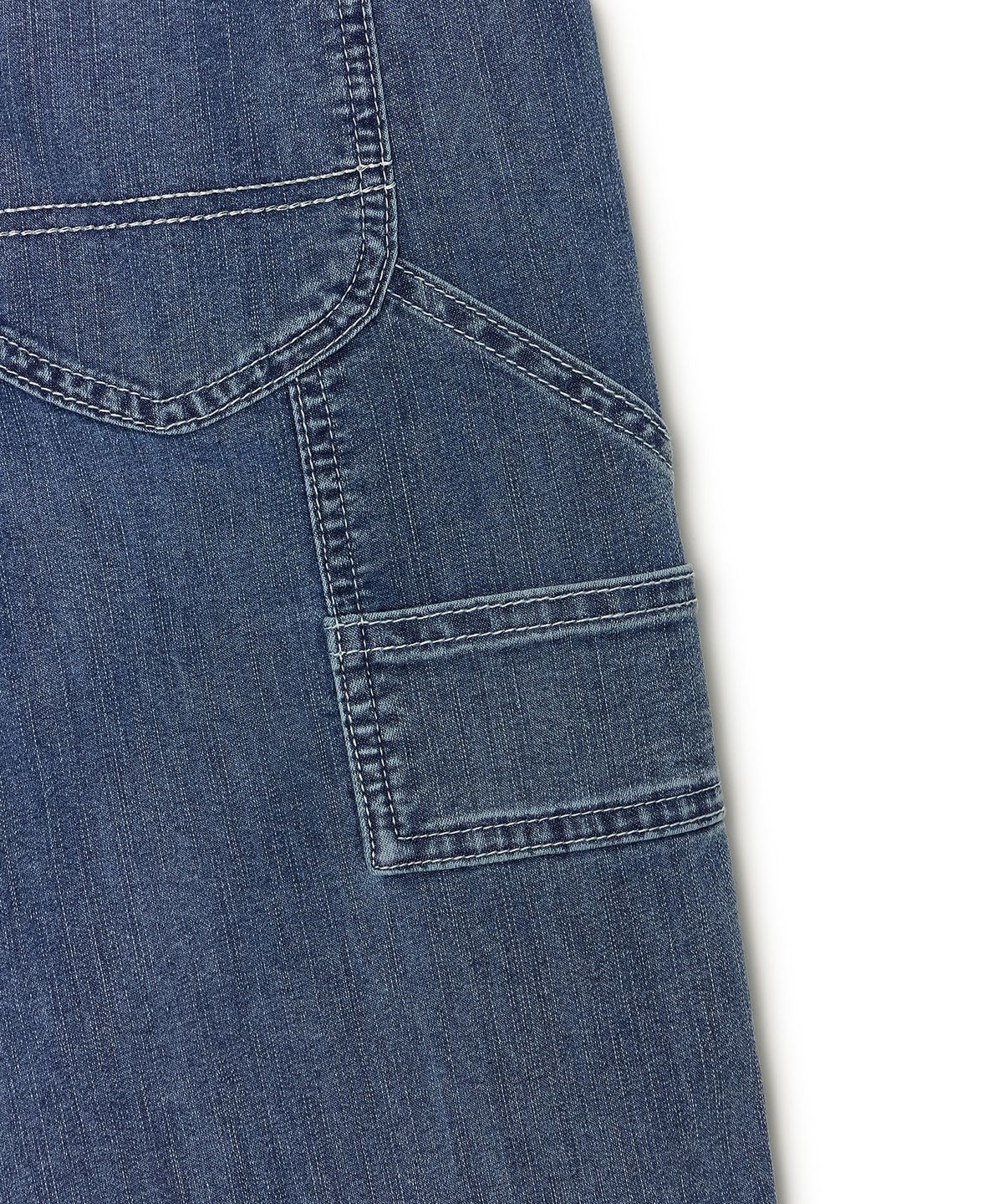 리 키즈(LEE KIDS) 와이드핏 데님 5부 팬츠 인디고 LK2602IS03IN