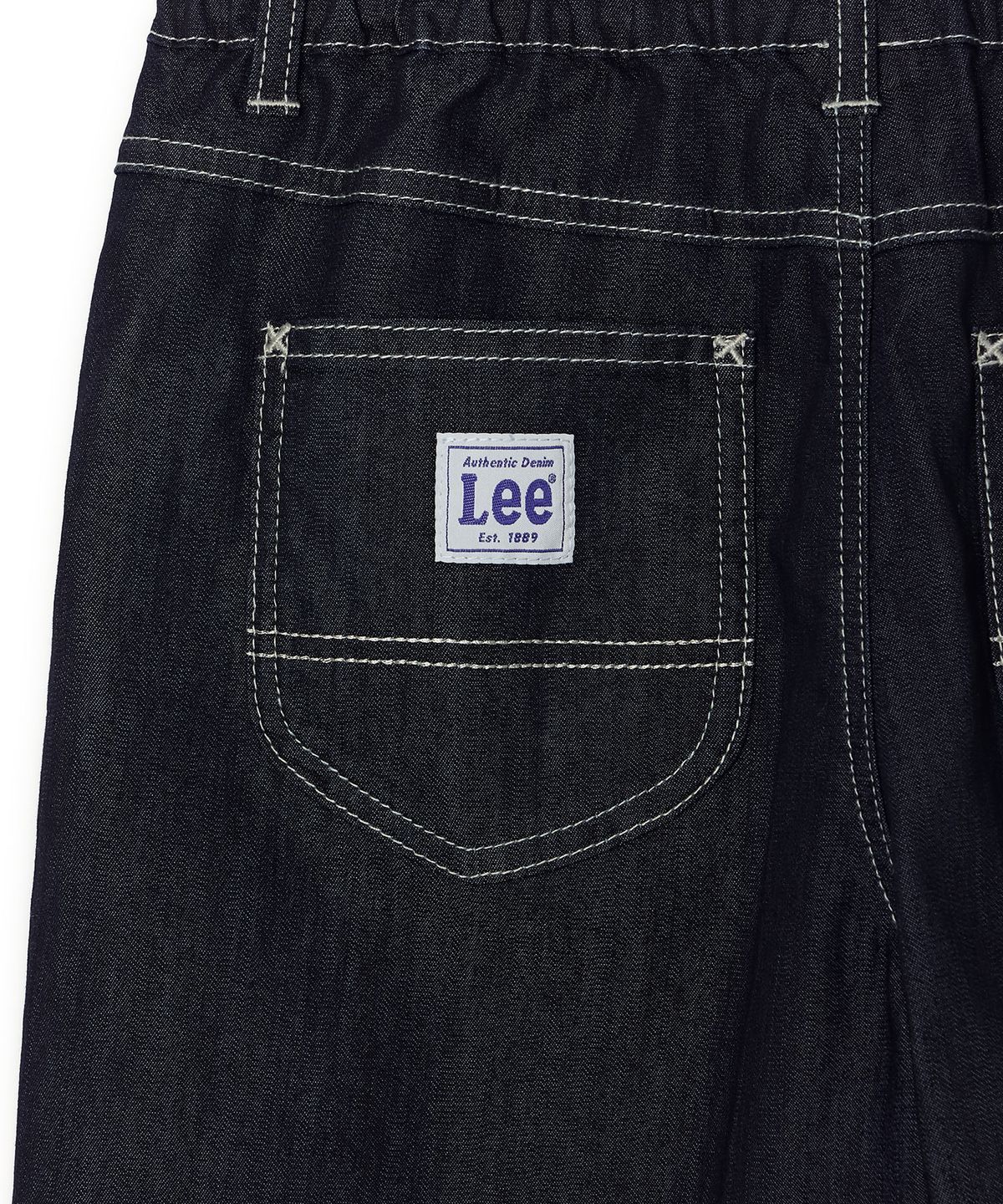 리 키즈(LEE KIDS) 와이드핏 데님 5부 팬츠 인디고로우 LK2602IS03IR