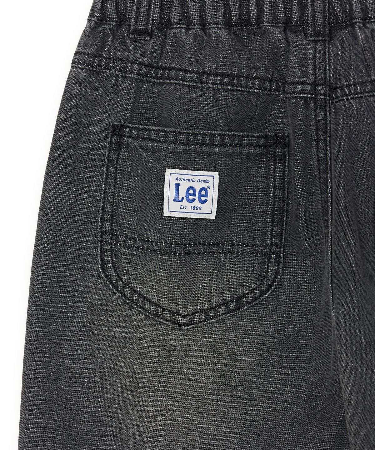리 키즈(LEE KIDS) 와이드핏 버뮤다 6부 팬츠 블랙 LK2602IS02BK