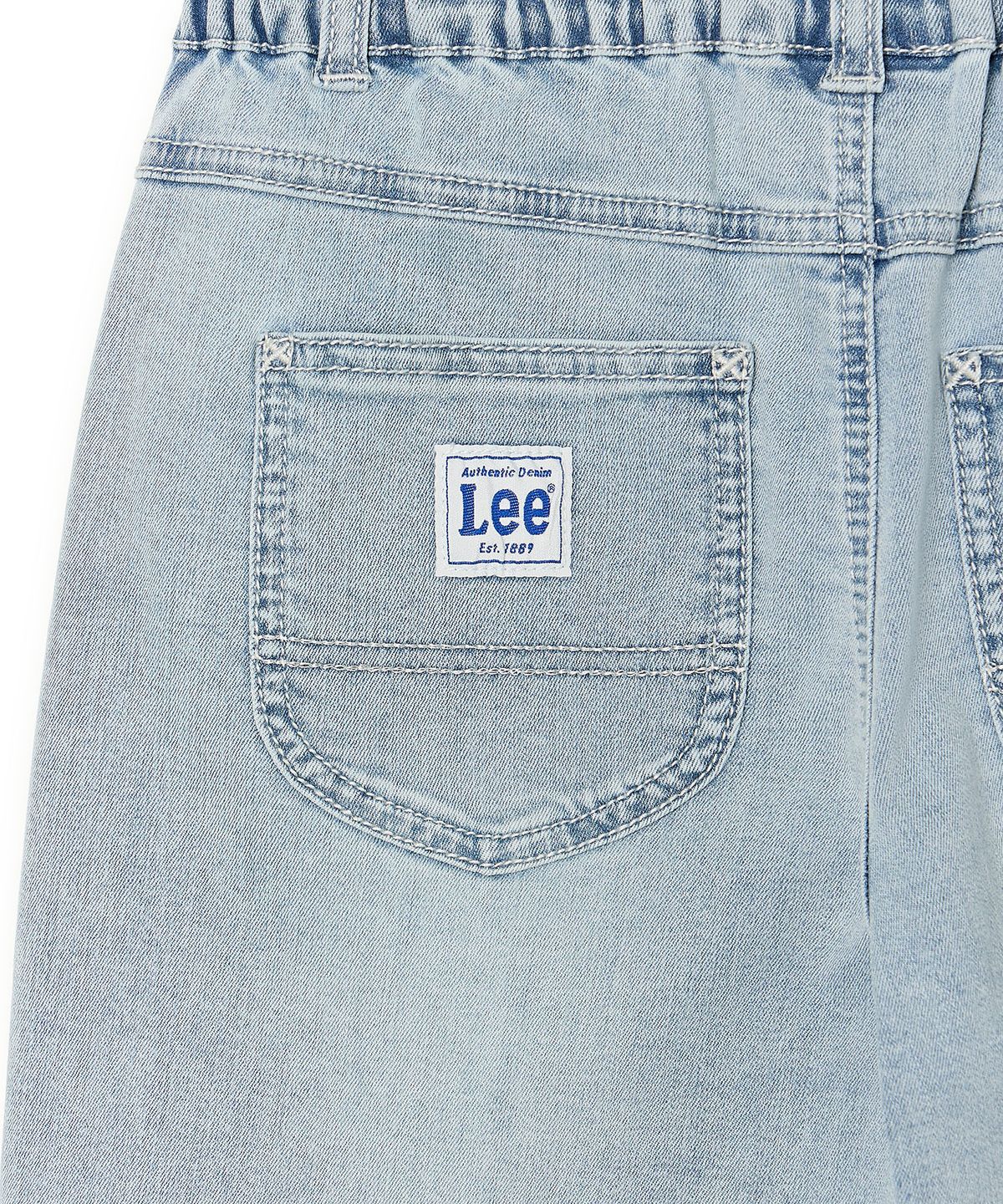 리 키즈(LEE KIDS) 와이드핏 버뮤다 6부 팬츠 인디고라이트 LK2602IS02IL