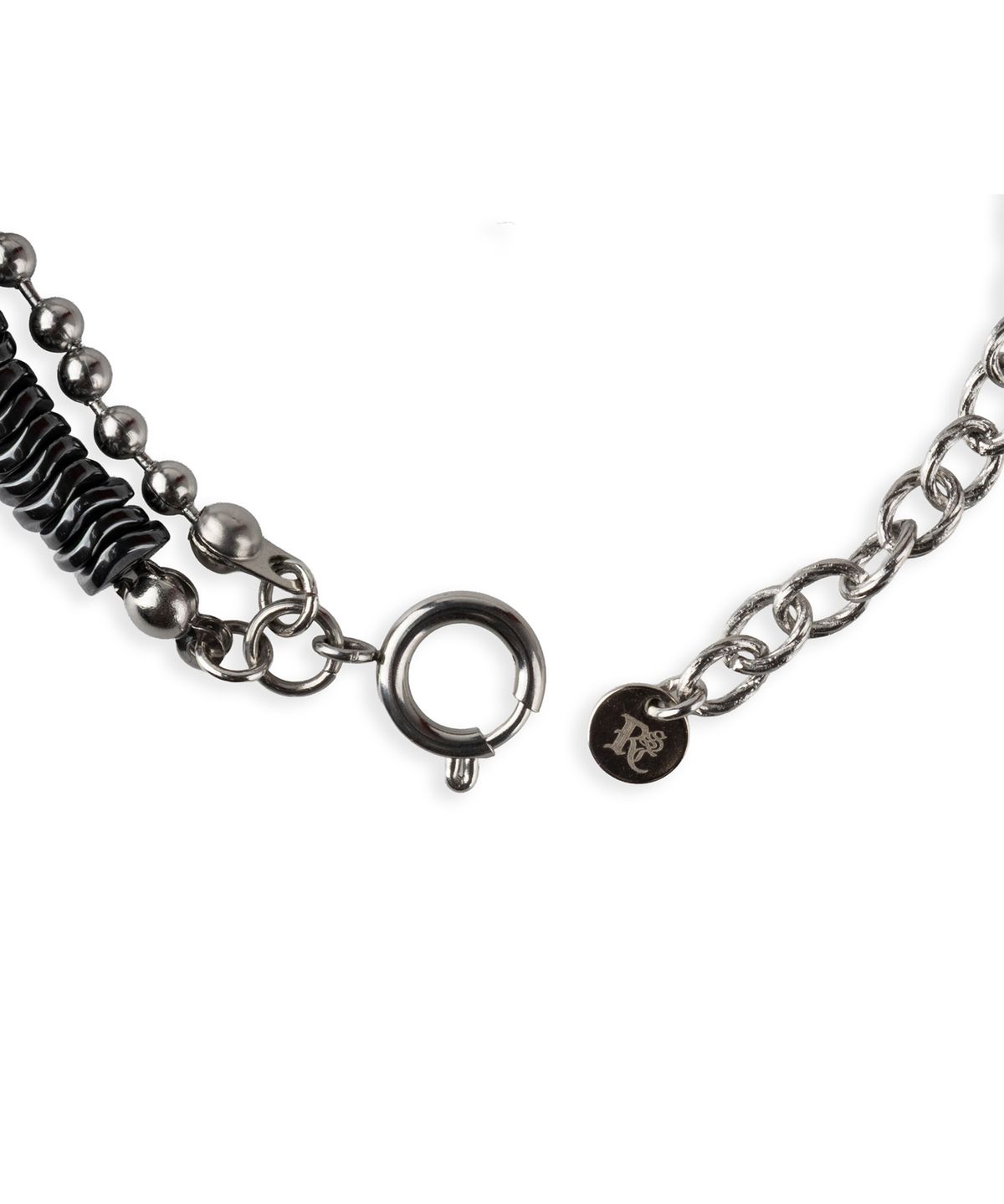 알에스에스씨(RSSC) CHAIN LAYERED BEADS BRACELET - BLACK