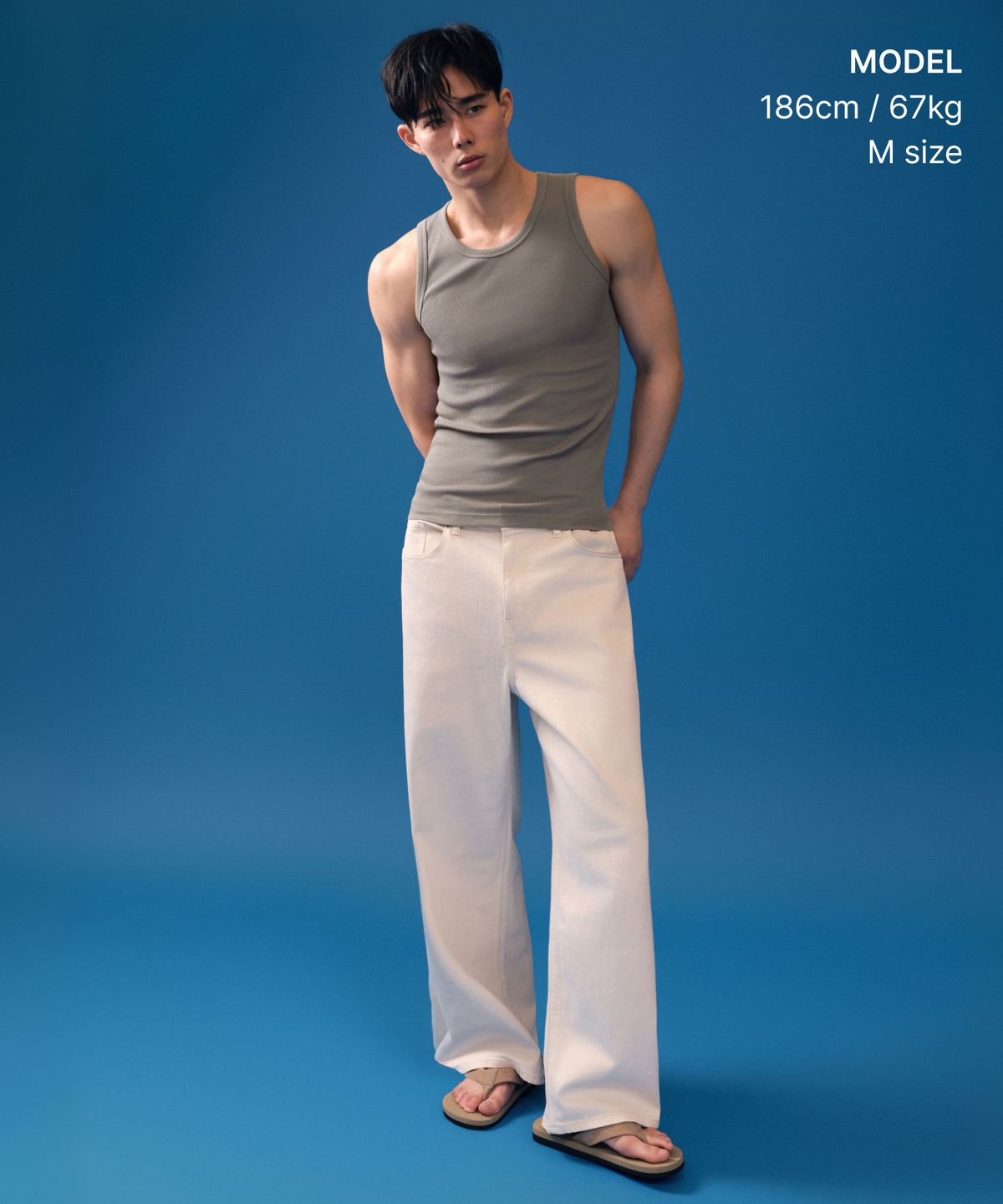 무신사 스탠다드(MUSINSA STANDARD) [쿨탠다드] 에센셜 탱크 탑 [토프]