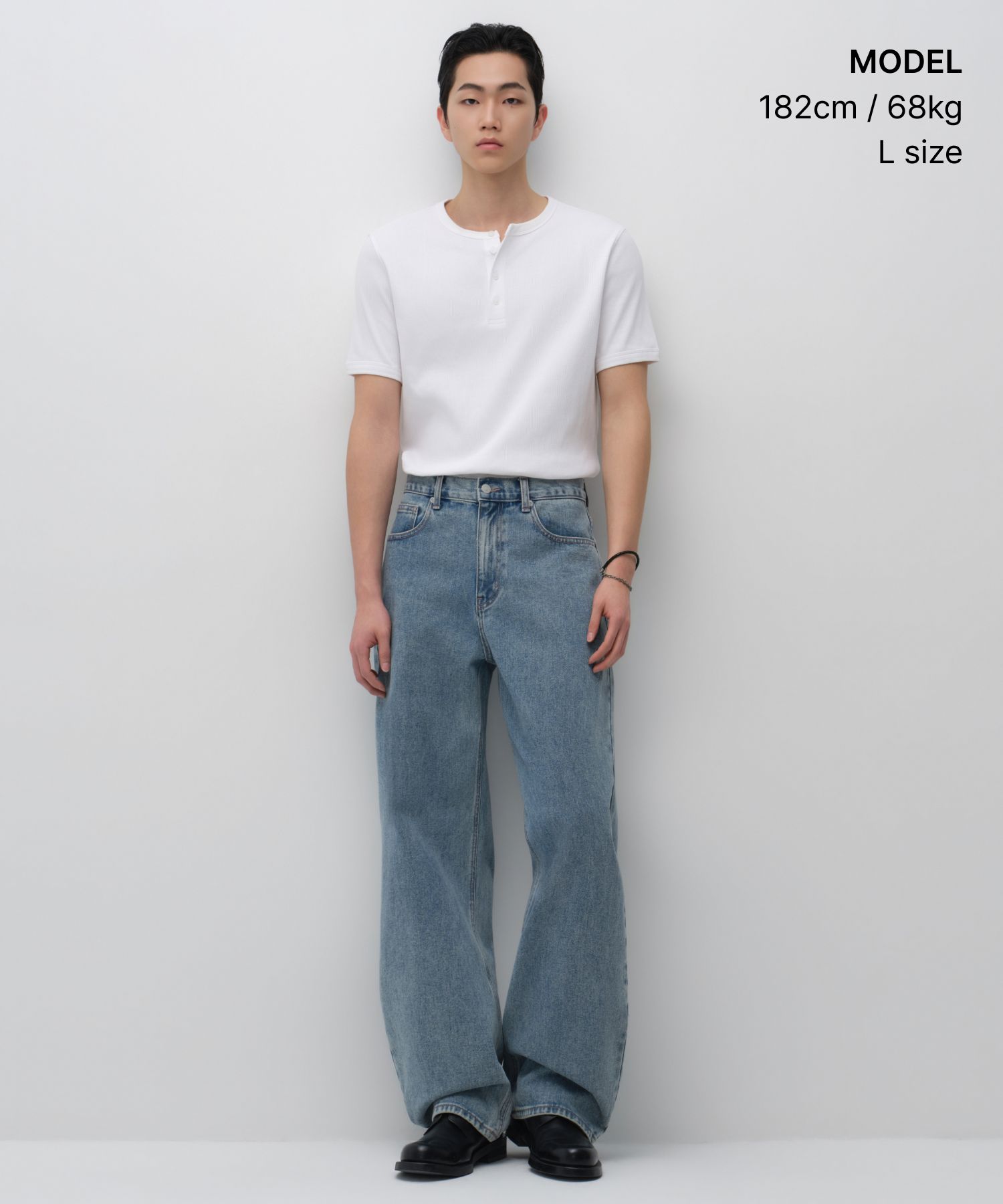 MUSINSA公式 | MUSINSA STANDARD リブドマッスルフィットヘンリー