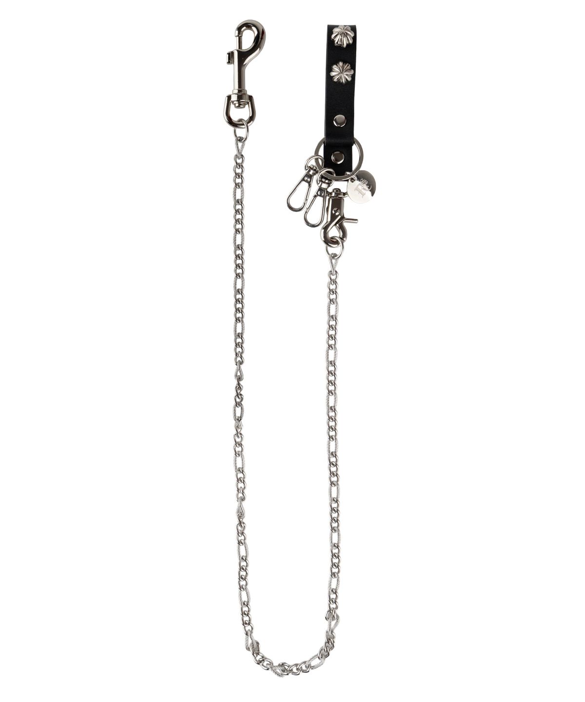 알에스에스씨(RSSC) CONCHO LEATHER STRAP KEYCHAIN - BLACK