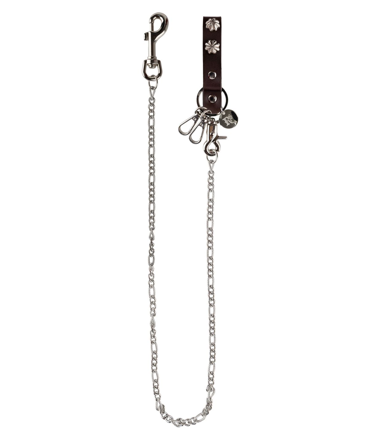 알에스에스씨(RSSC) CONCHO LEATHER STRAP KEYCHAIN - BROWN