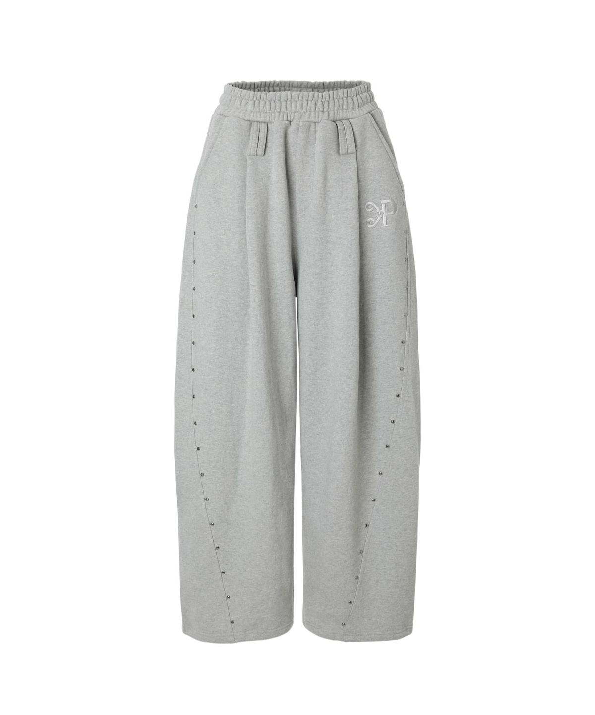 카키포인트(KHAKIPOINT) Steel Stud Sweat Pants (gray)