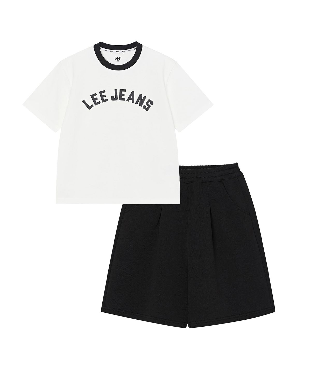 리 키즈(LEE KIDS) 아치로고 셋업 화이트 LK2602SU53WH