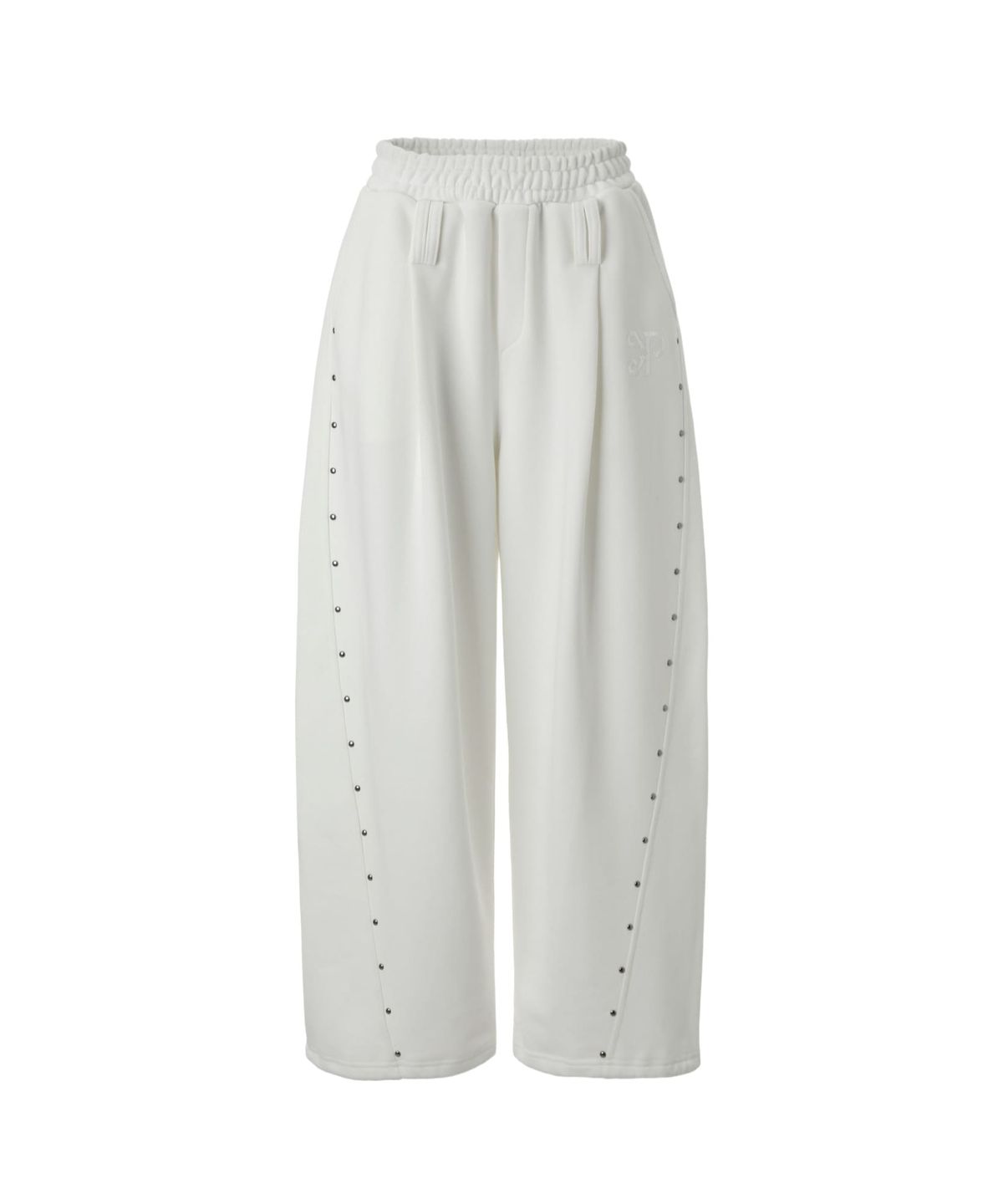 카키포인트(KHAKIPOINT) Steel Stud Sweat Pants (white)