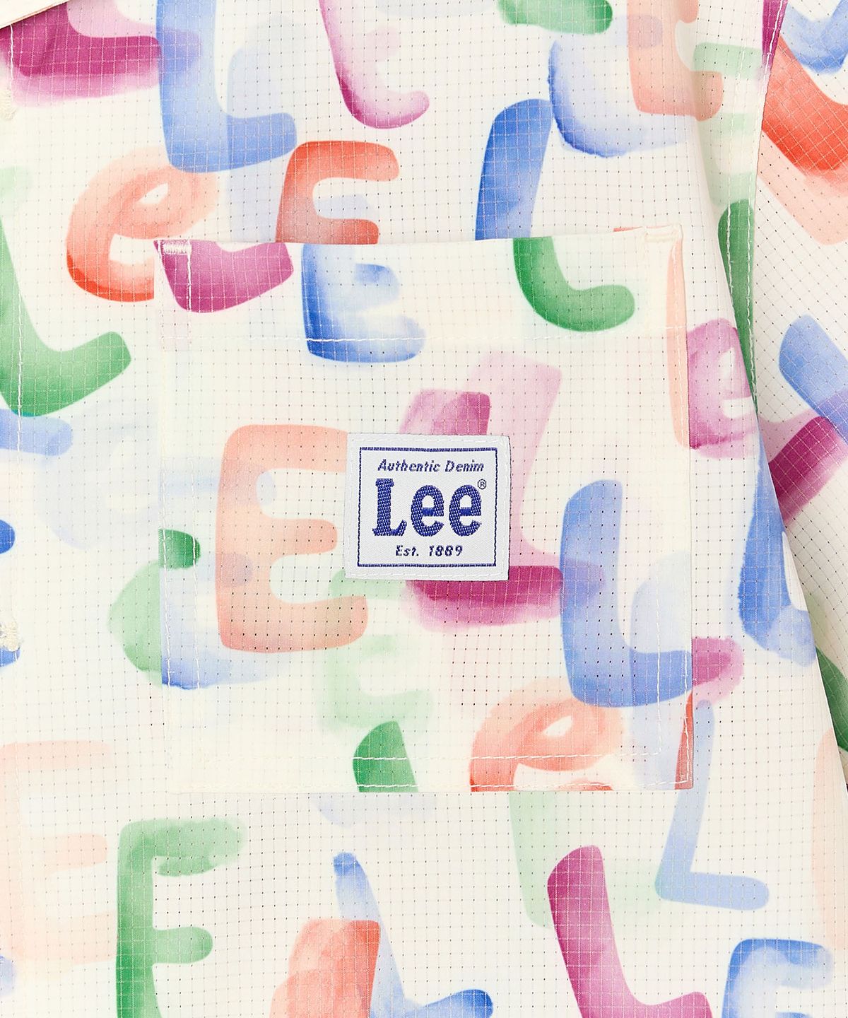 리 키즈(LEE KIDS) 시어서커 프린트 셔츠 아이보리 LK2602SS91IV