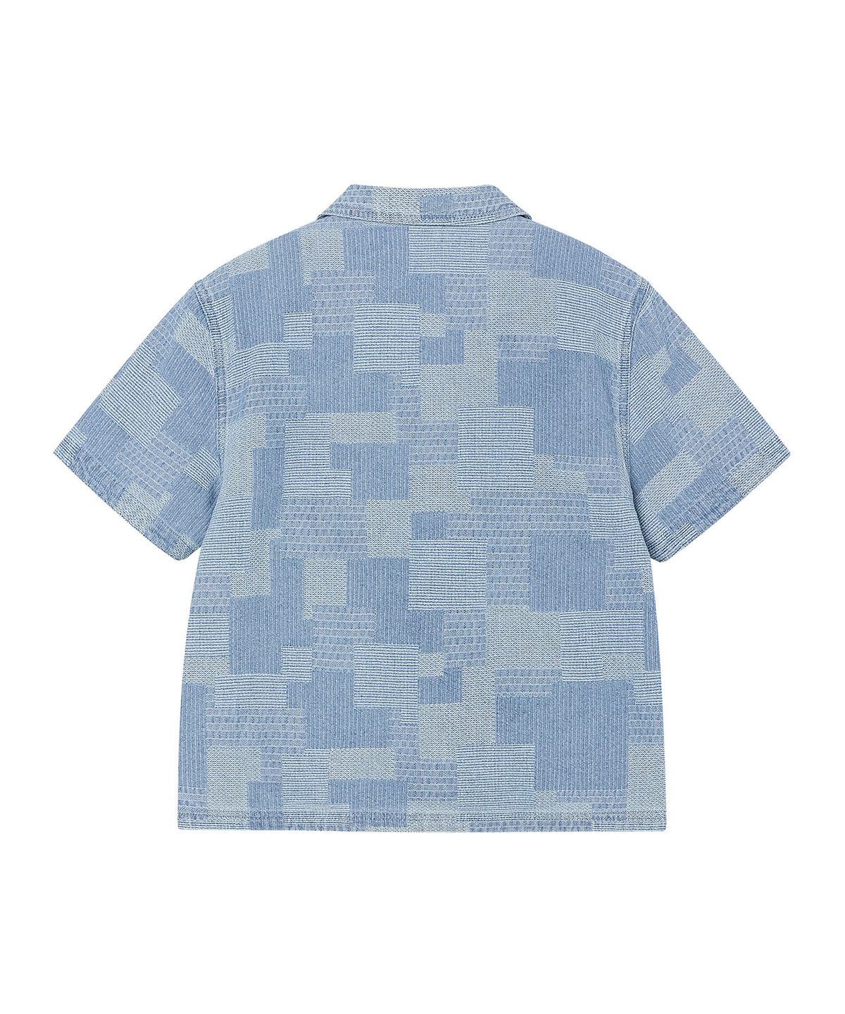 리 키즈(LEE KIDS) 데님 자카드 반팔 셔츠 인디고 LK2602SS90IN