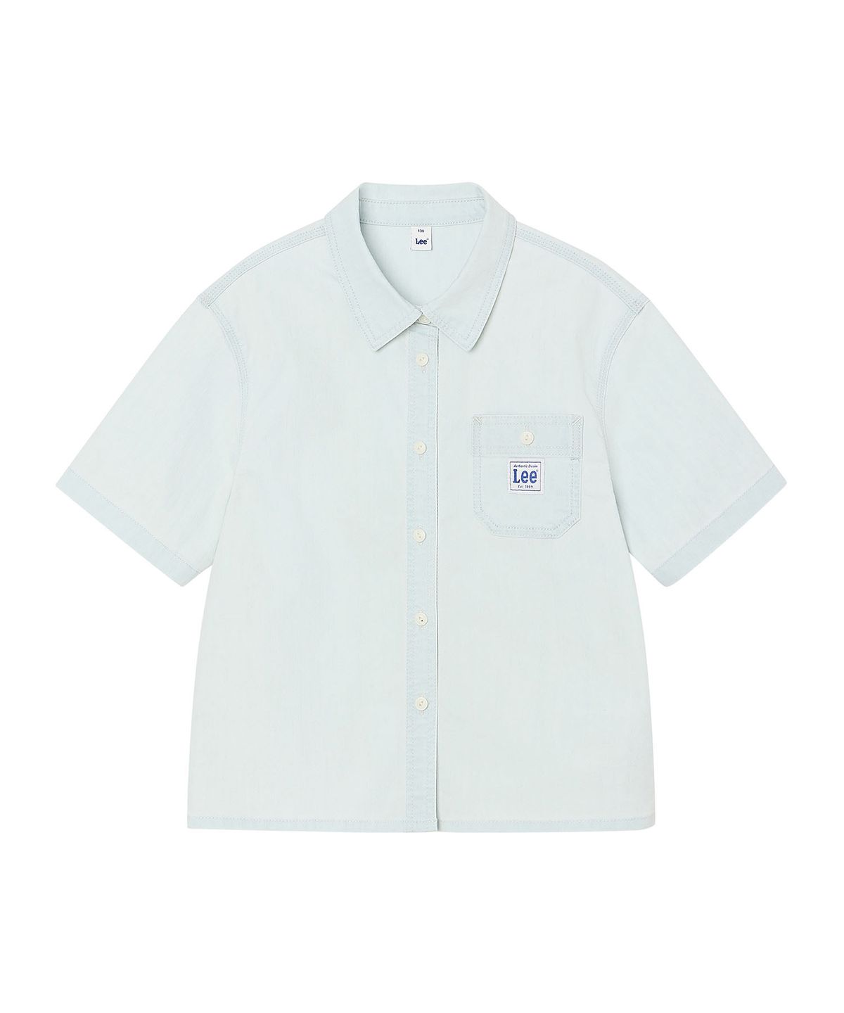리 키즈(LEE KIDS) 데님 반팔 셔켓 인디고라이트 LK2602SS01IL
