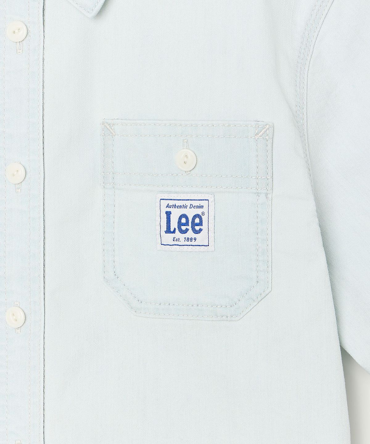 리 키즈(LEE KIDS) 데님 반팔 셔켓 인디고라이트 LK2602SS01IL