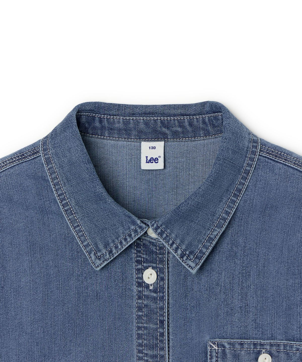 리 키즈(LEE KIDS) 데님 반팔 셔켓 인디고 LK2602SS01IN