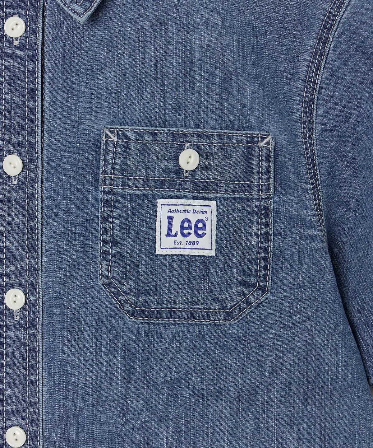 리 키즈(LEE KIDS) 데님 반팔 셔켓 인디고 LK2602SS01IN