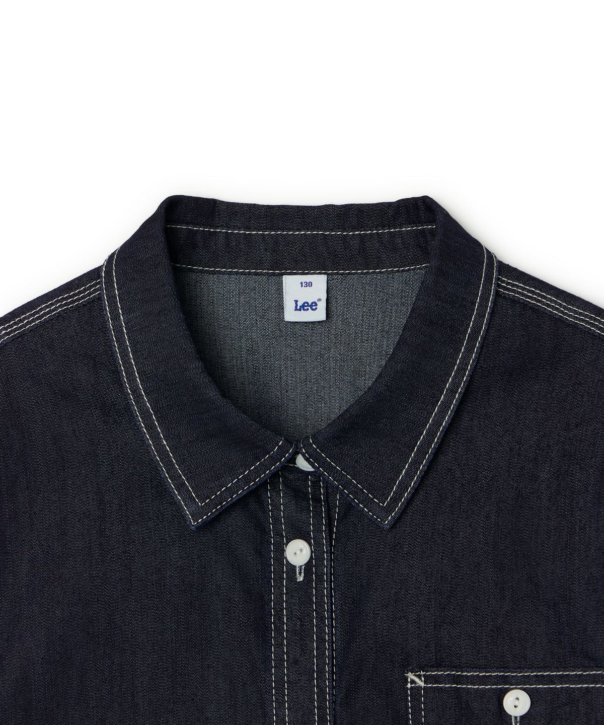리 키즈(LEE KIDS) 데님 반팔 셔켓 인디고로우 LK2602SS01IR
