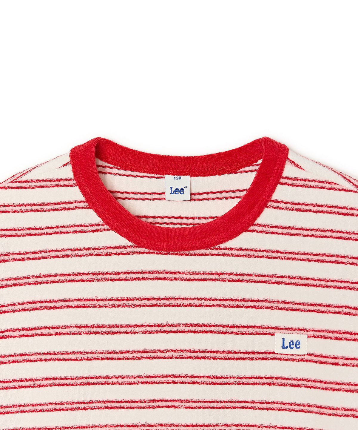 리 키즈(LEE KIDS) 테리 스트라이프 티셔츠 레드 LK2602ST93RD