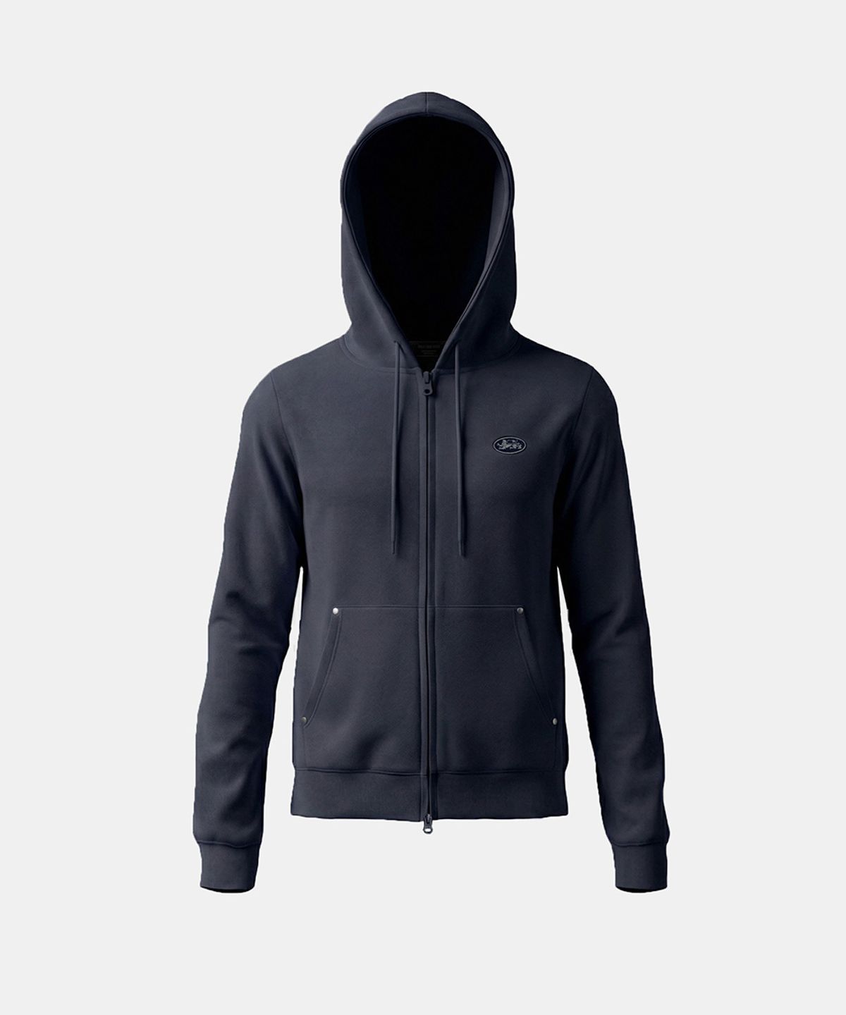 배드블러드(BADBLOOD) BS Soft Terry Zip-Up Hoodie - Navy