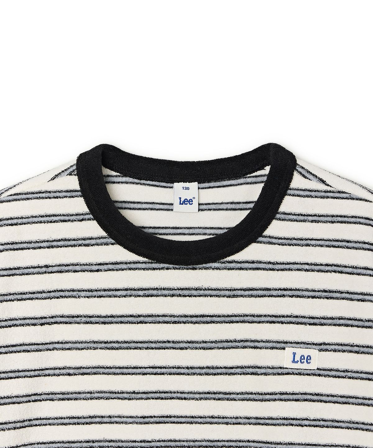 리 키즈(LEE KIDS) 테리 스트라이프 티셔츠 블랙 LK2602ST93BK