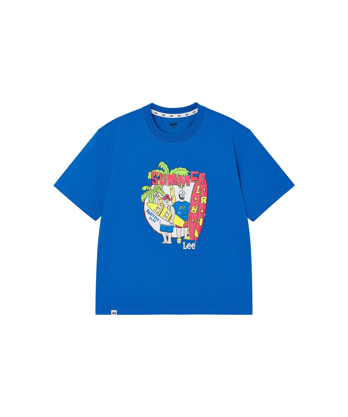 리 키즈(LEE KIDS) 핫썸머 서핑 그래픽 티셔츠 블루 LK2602ST92BL