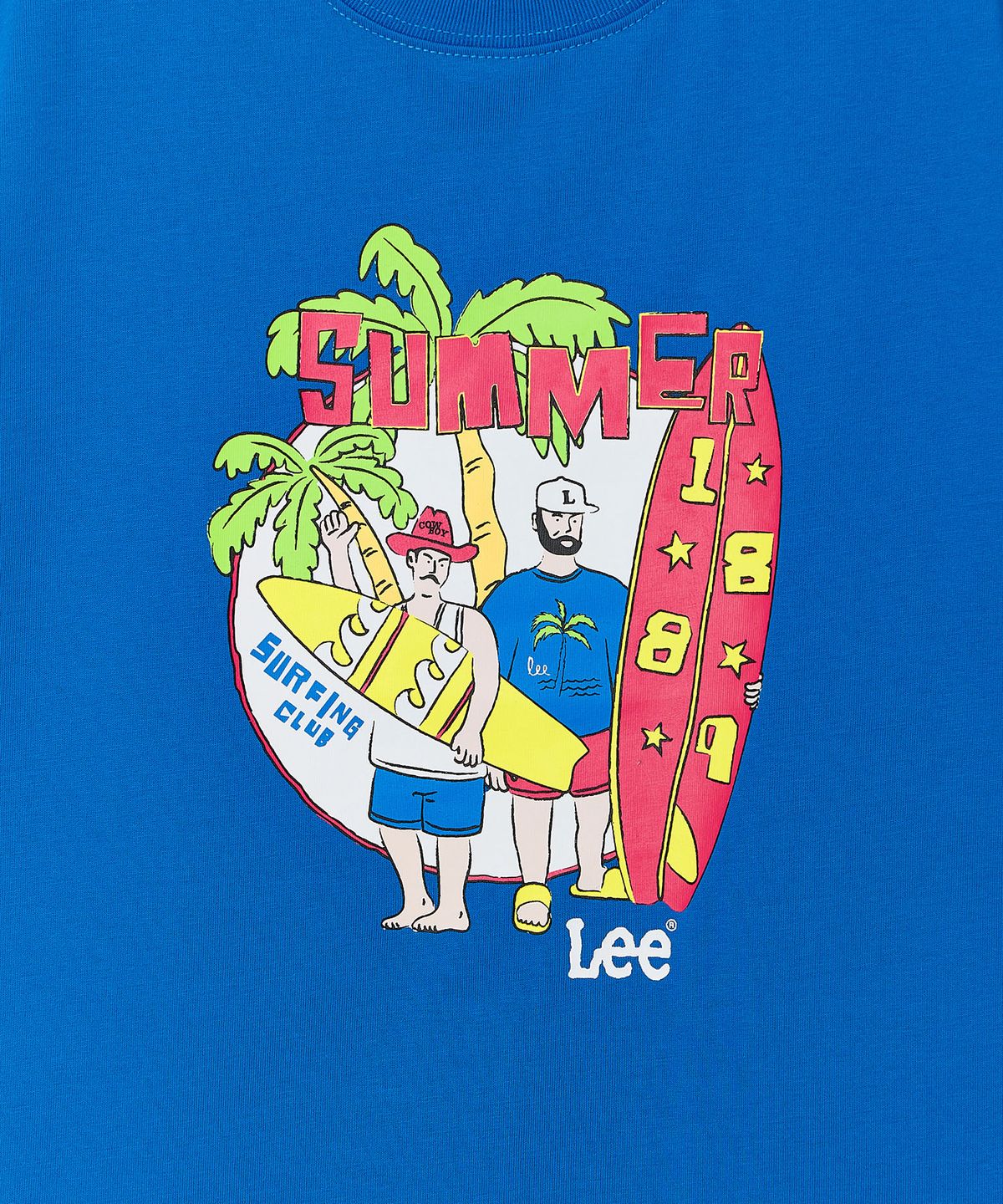 리 키즈(LEE KIDS) 핫썸머 서핑 그래픽 티셔츠 블루 LK2602ST92BL