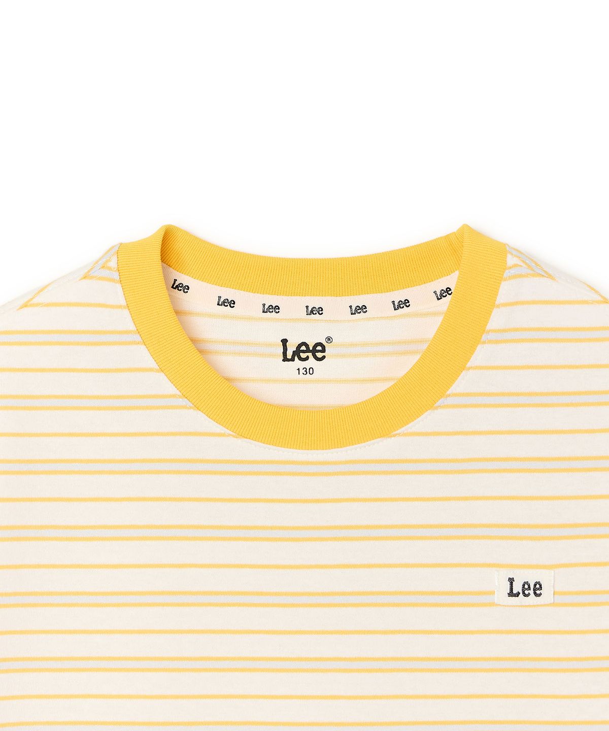 리 키즈(LEE KIDS) 시그니처 멀티 스트라이프 티셔츠 옐로우 LK2602ST82YL