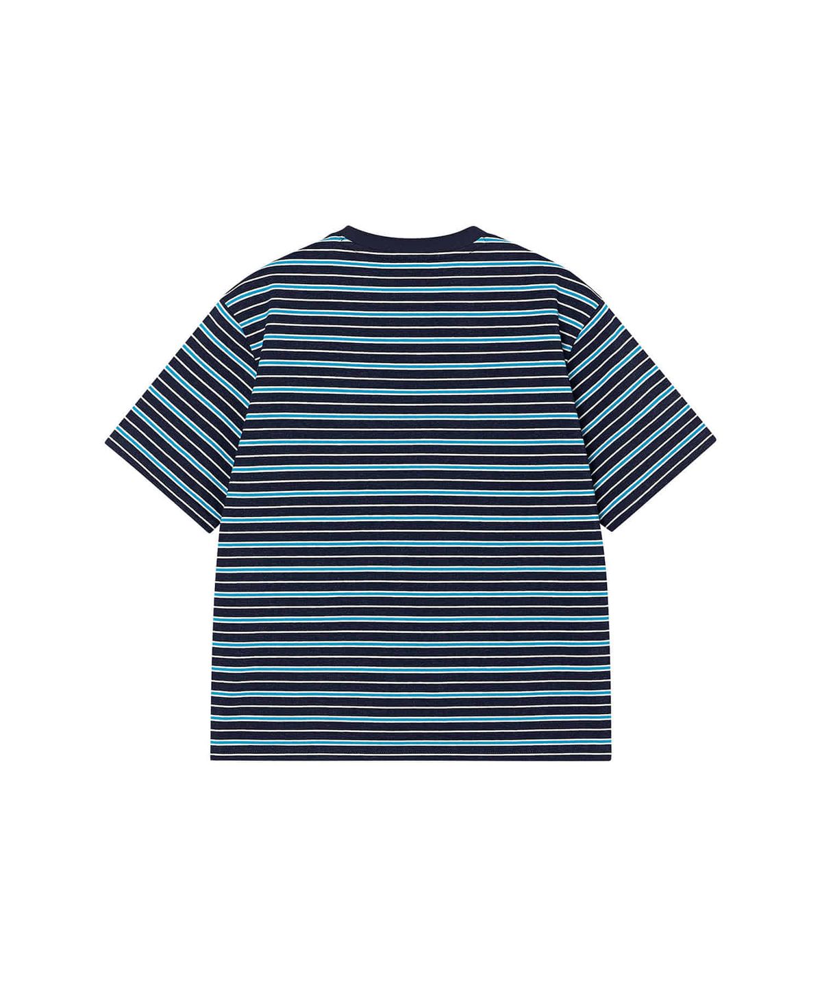 리 키즈(LEE KIDS) 시그니처 멀티 스트라이프 티셔츠 네이비 LK2602ST82NA