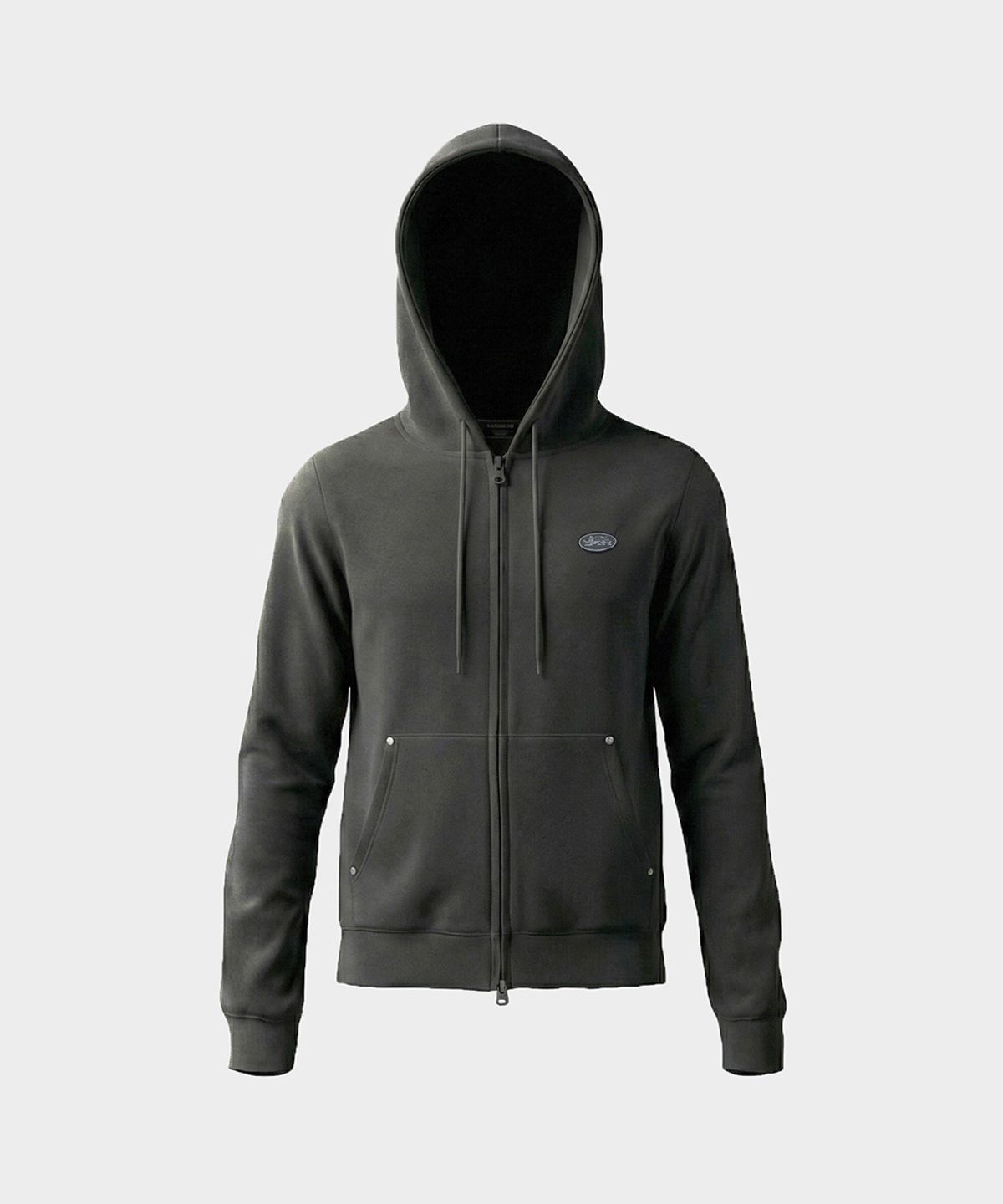 배드블러드(BADBLOOD) BS Soft Terry Zip-Up Hoodie - Charcoal