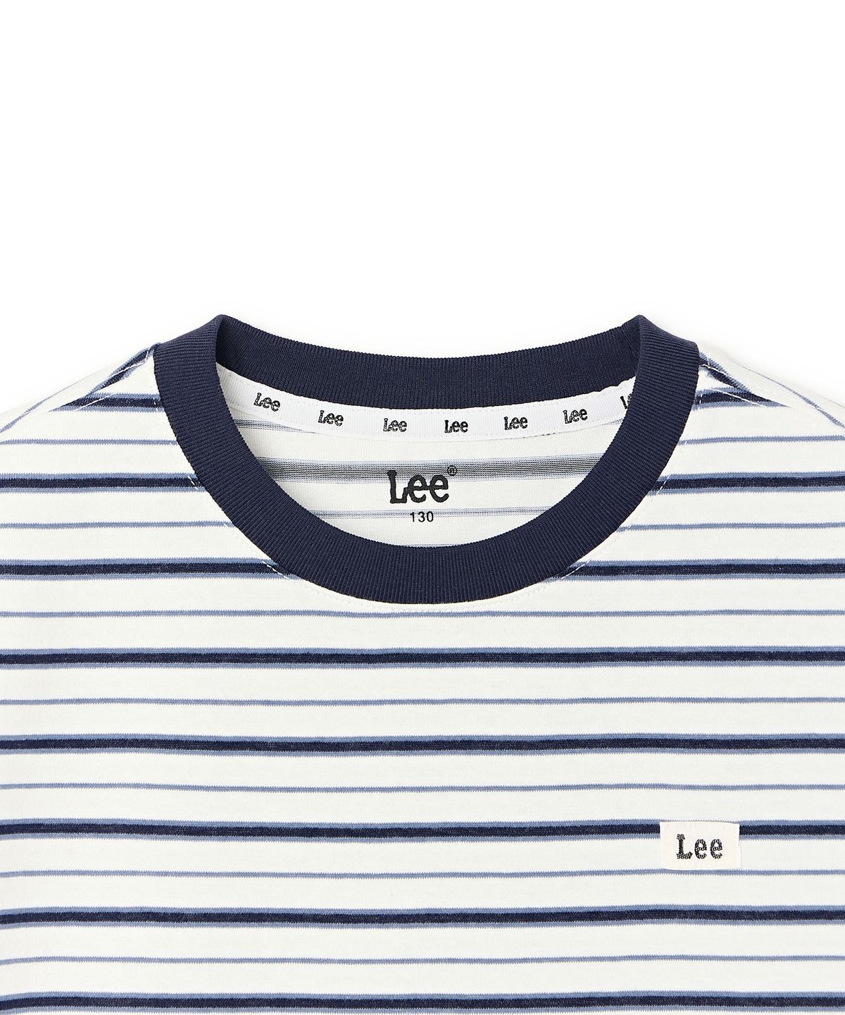 리 키즈(LEE KIDS) 시그니처 멀티 스트라이프 티셔츠 아이보리 LK2602ST82IV
