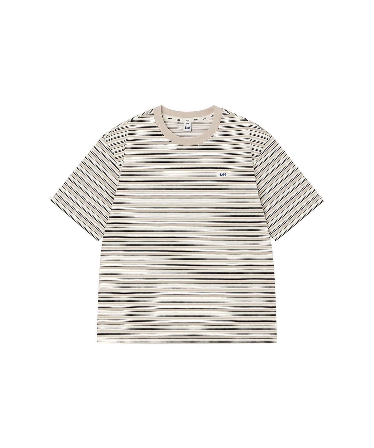리 키즈(LEE KIDS) 멀티 스트라이프 티셔츠 베이지 LK2602ST81BE