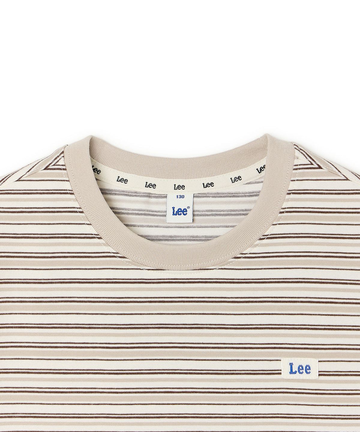 리 키즈(LEE KIDS) 멀티 스트라이프 티셔츠 베이지 LK2602ST81BE
