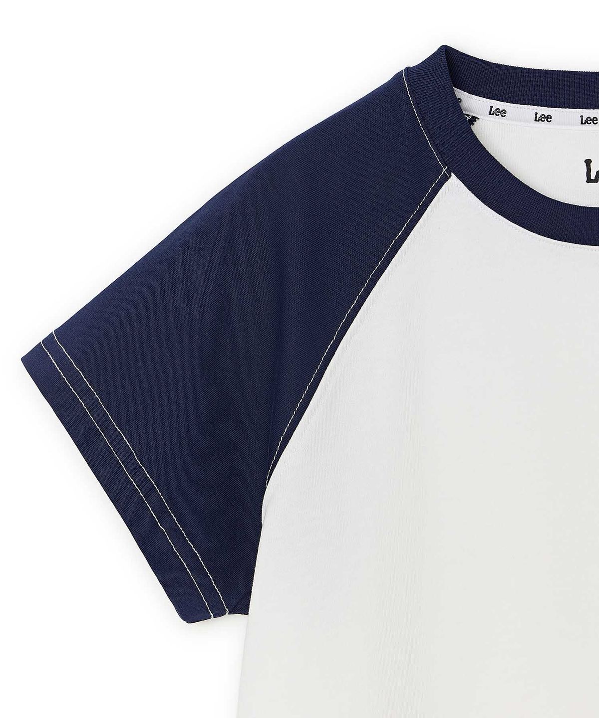 리 키즈(LEE KIDS) 라글란 배색 티셔츠 화이트 LK2602ST78WH